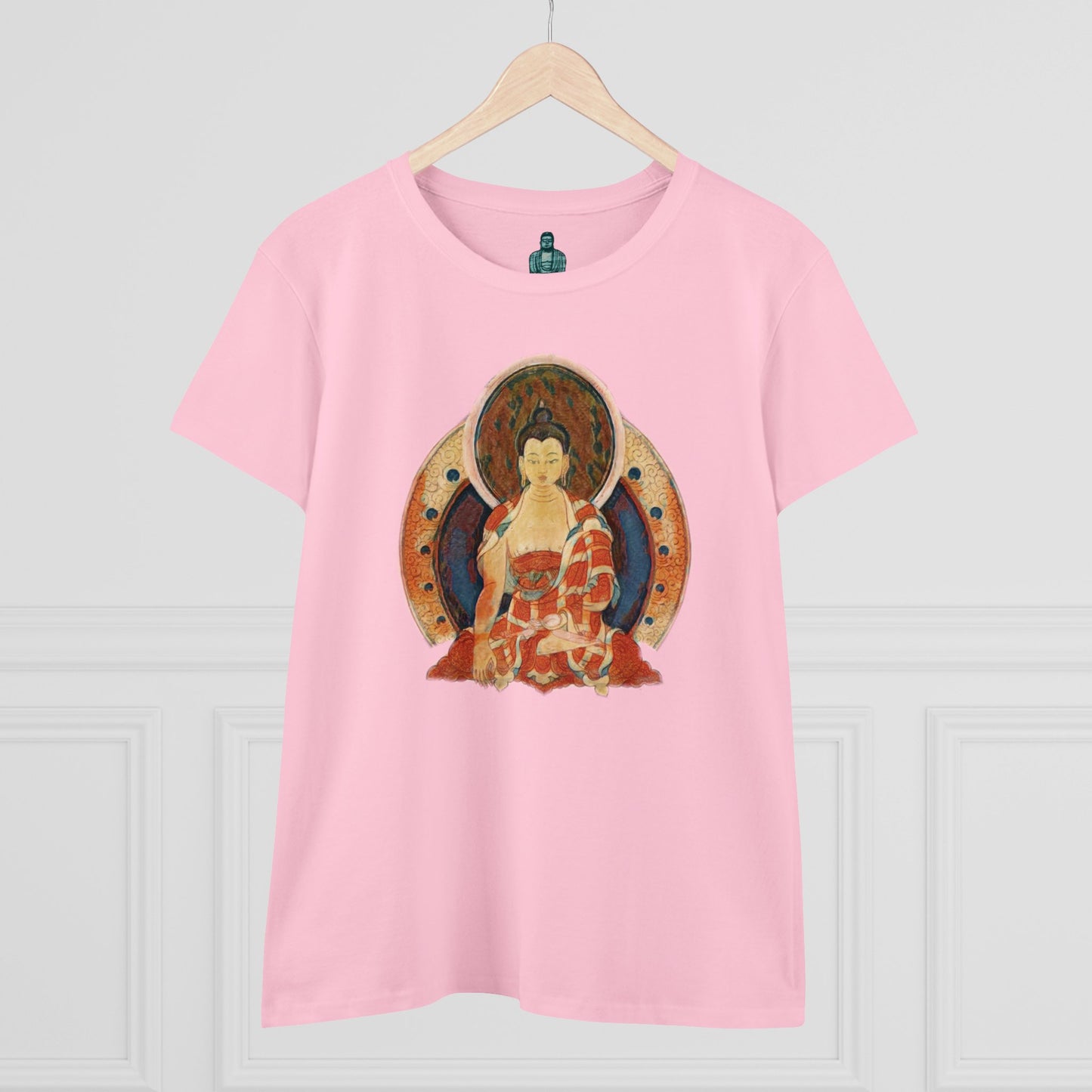 Buddha Gouache Print Women's Cotton Tee