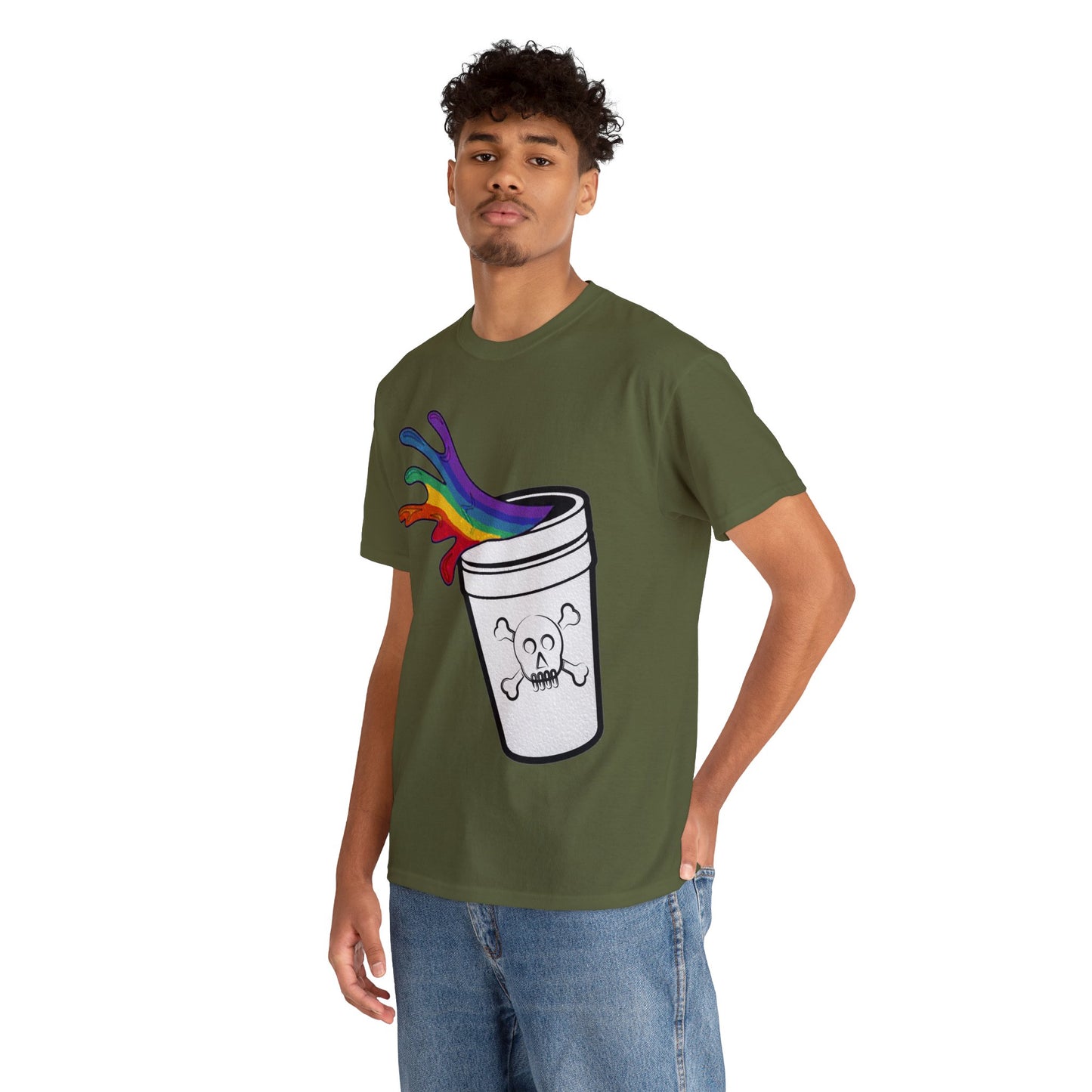 Rainbow Slushy Unisex Heavy Cotton Tee