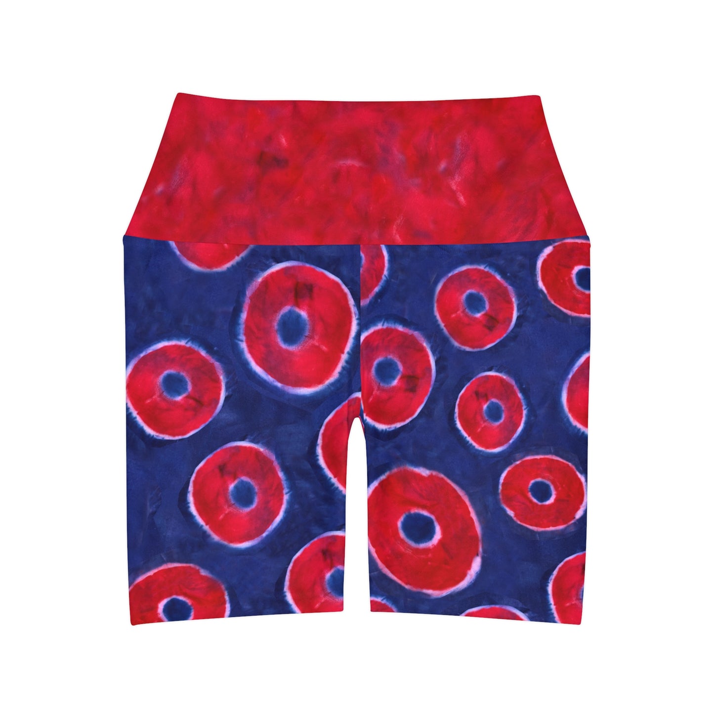 Phisherman Phish Donuts High Waisted Yoga Shorts