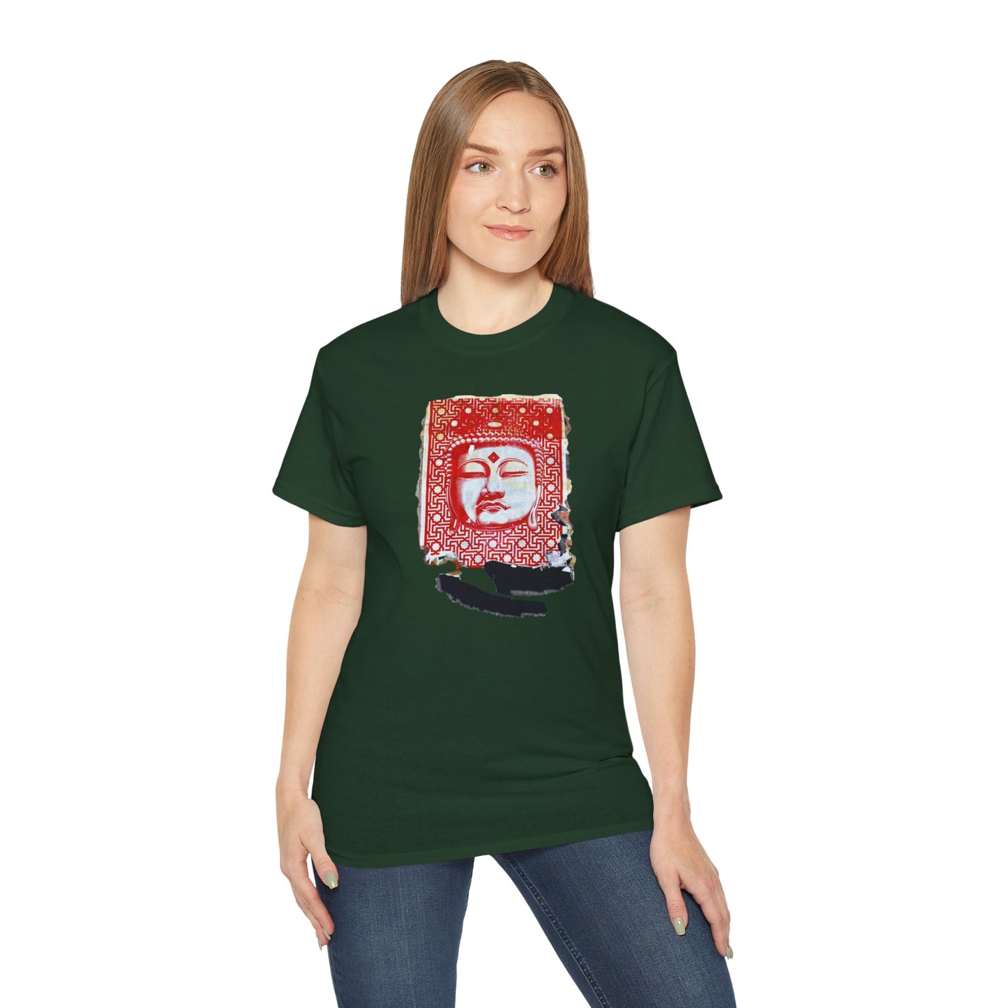 Fine Art Buddha Tablet Print Unisex Ultra Cotton Tee