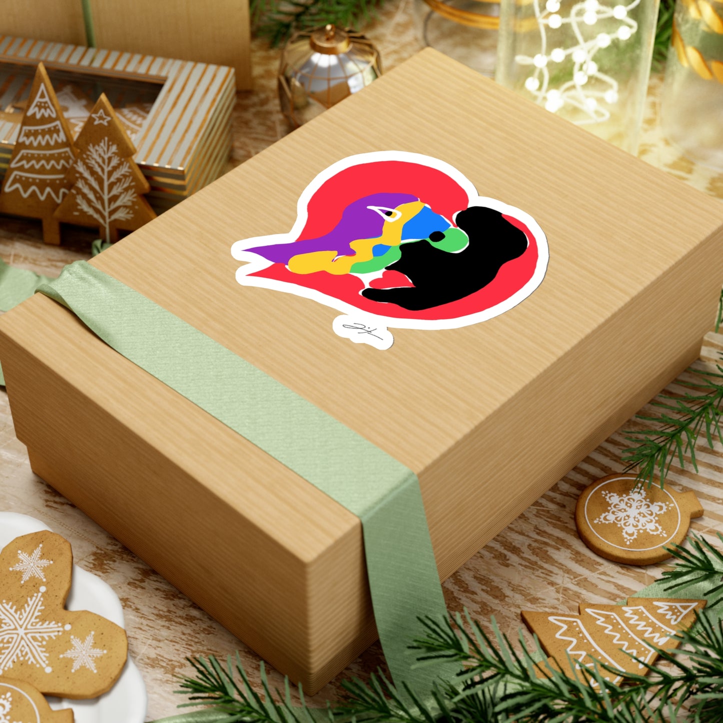 LA MANCHA HEART Stickers