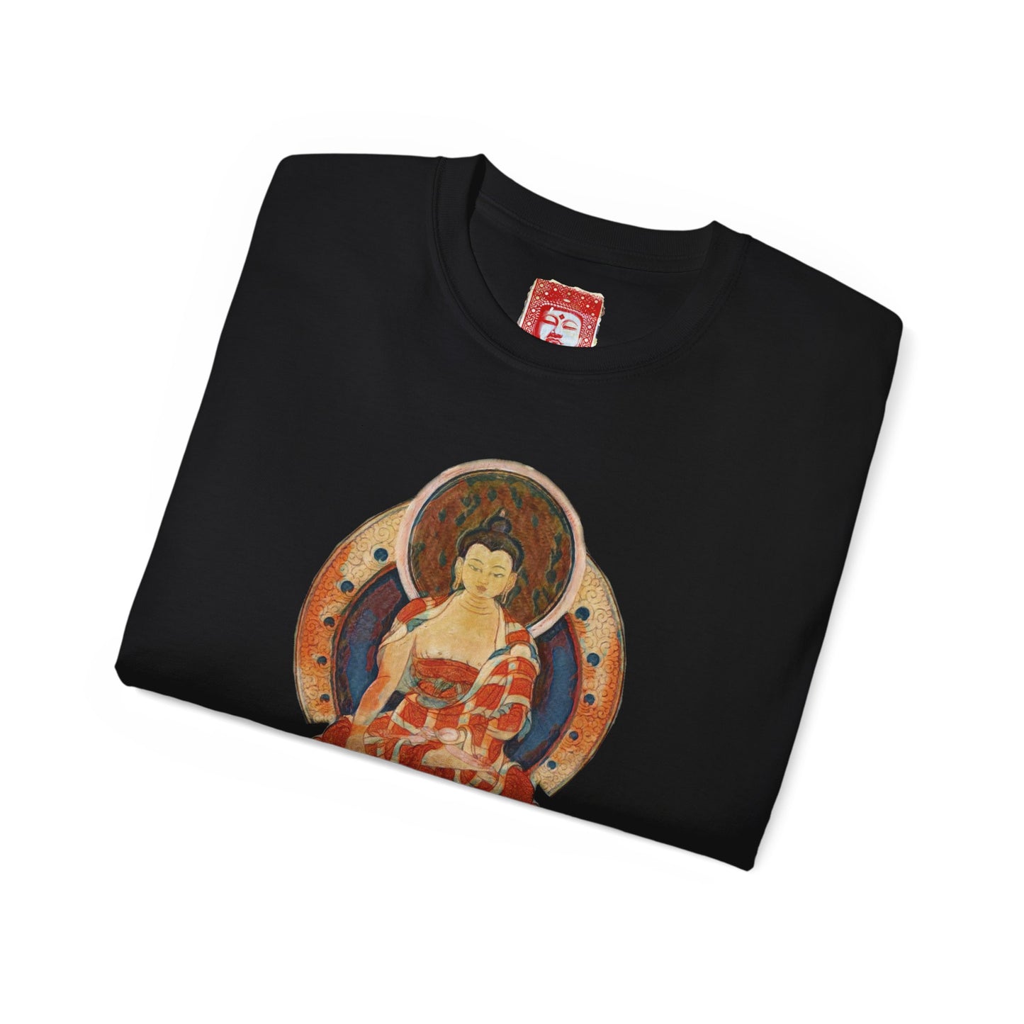 Fine Art Buddha Oil Paint Print Unisex Ultra Cotton Tee