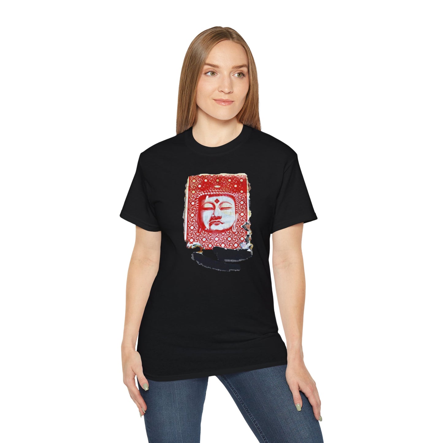 Fine Art Buddha Tablet Print Unisex Ultra Cotton Tee