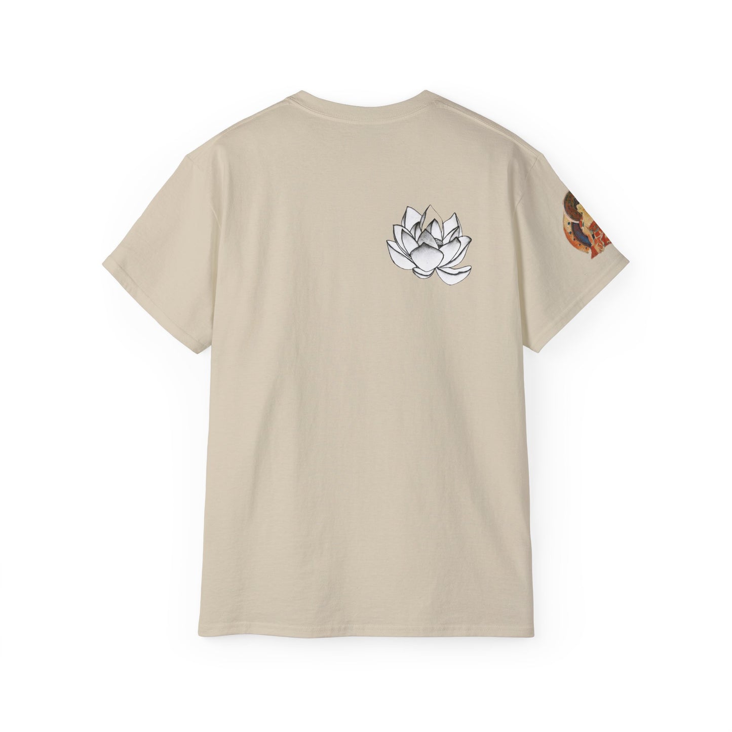 Fine Art Buddha Chalk Drawing Print Unisex Ultra Cotton Tee