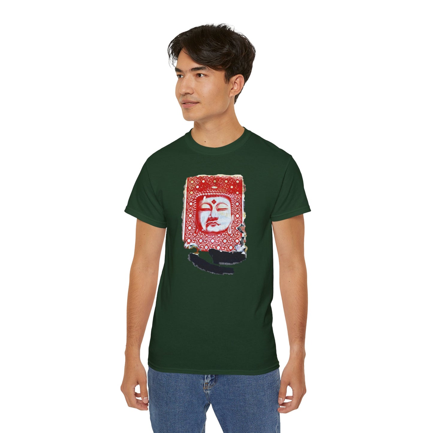 Fine Art Buddha Tablet Print Unisex Ultra Cotton Tee