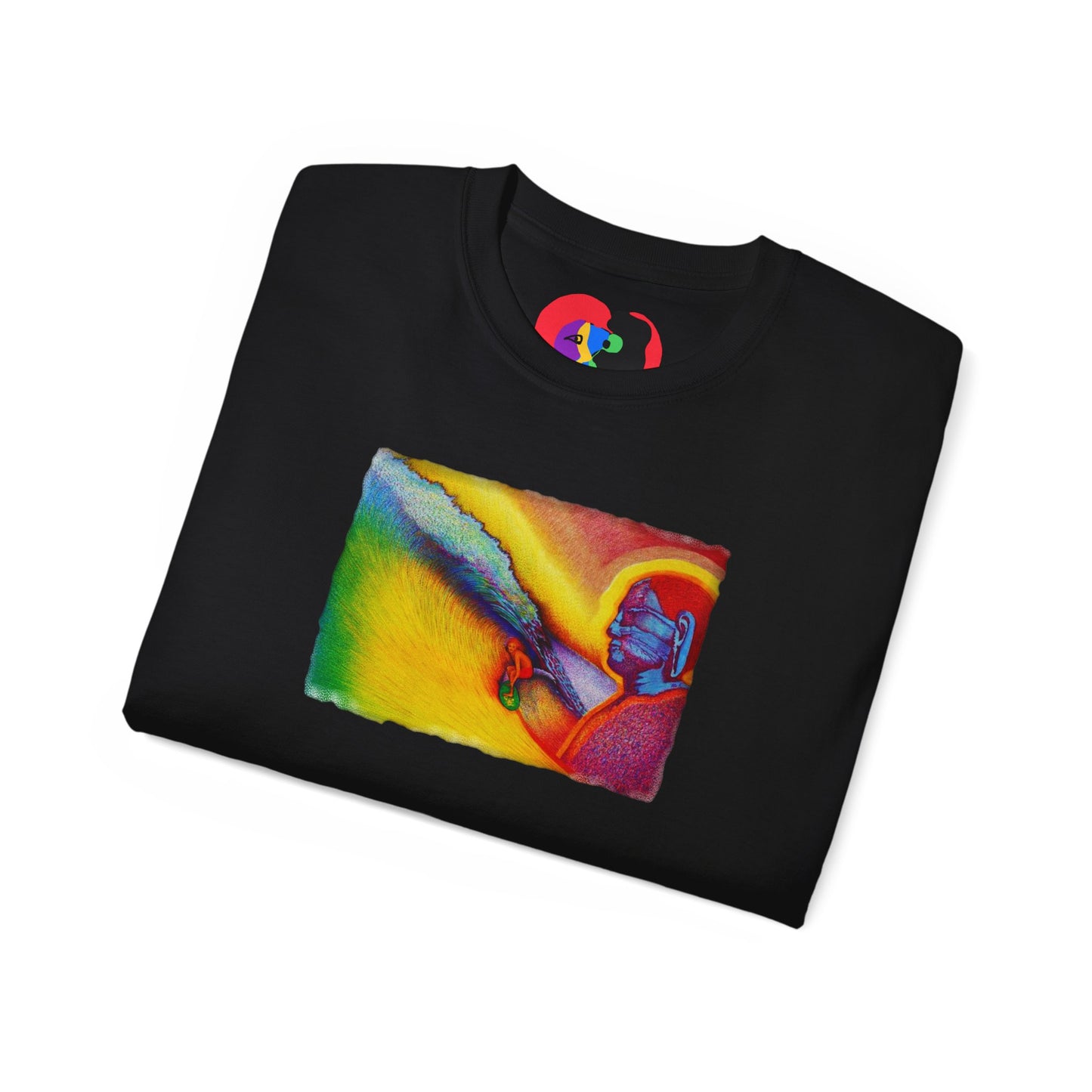 Surf is My Buddha Tablet Print Unisex Ultra Cotton Tee