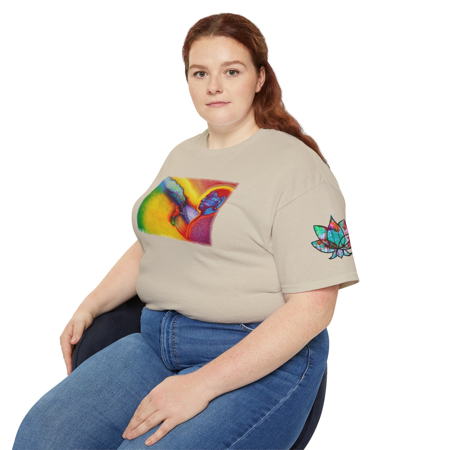Surf is My Buddha Tablet Print Unisex Ultra Cotton Tee