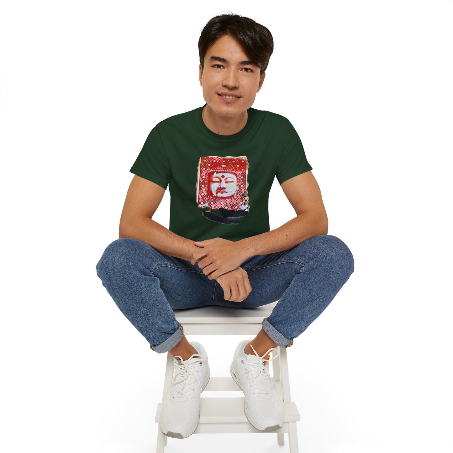 Fine Art Buddha Tablet Print Unisex Ultra Cotton Tee