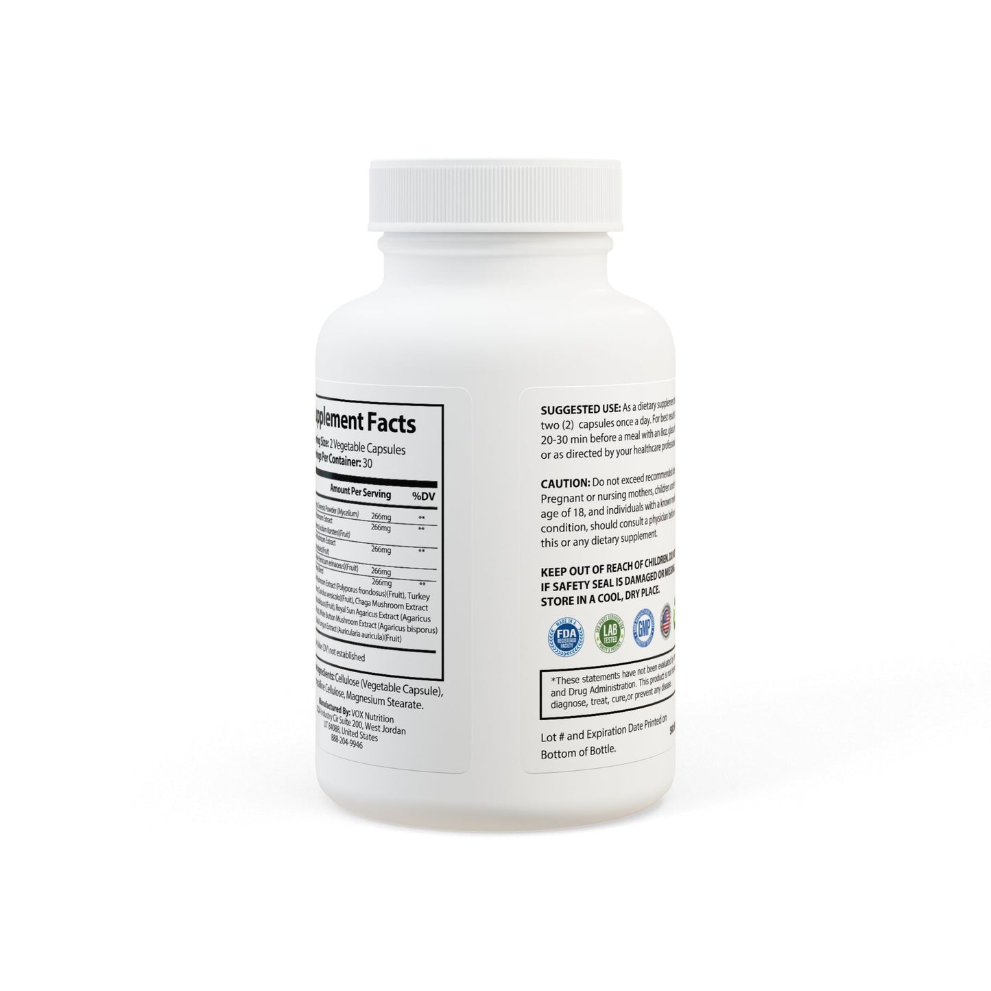 Aziza & Fae Mushroom Blend Supplement (60 Capsules)