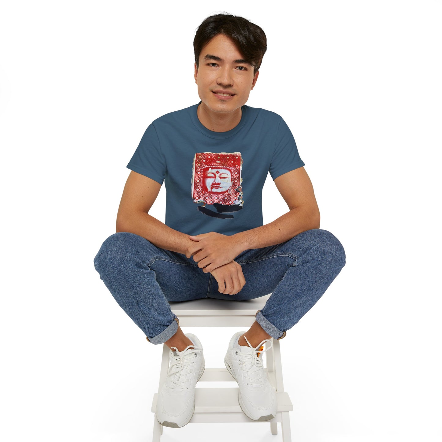 Fine Art Buddha Tablet Print Unisex Ultra Cotton Tee
