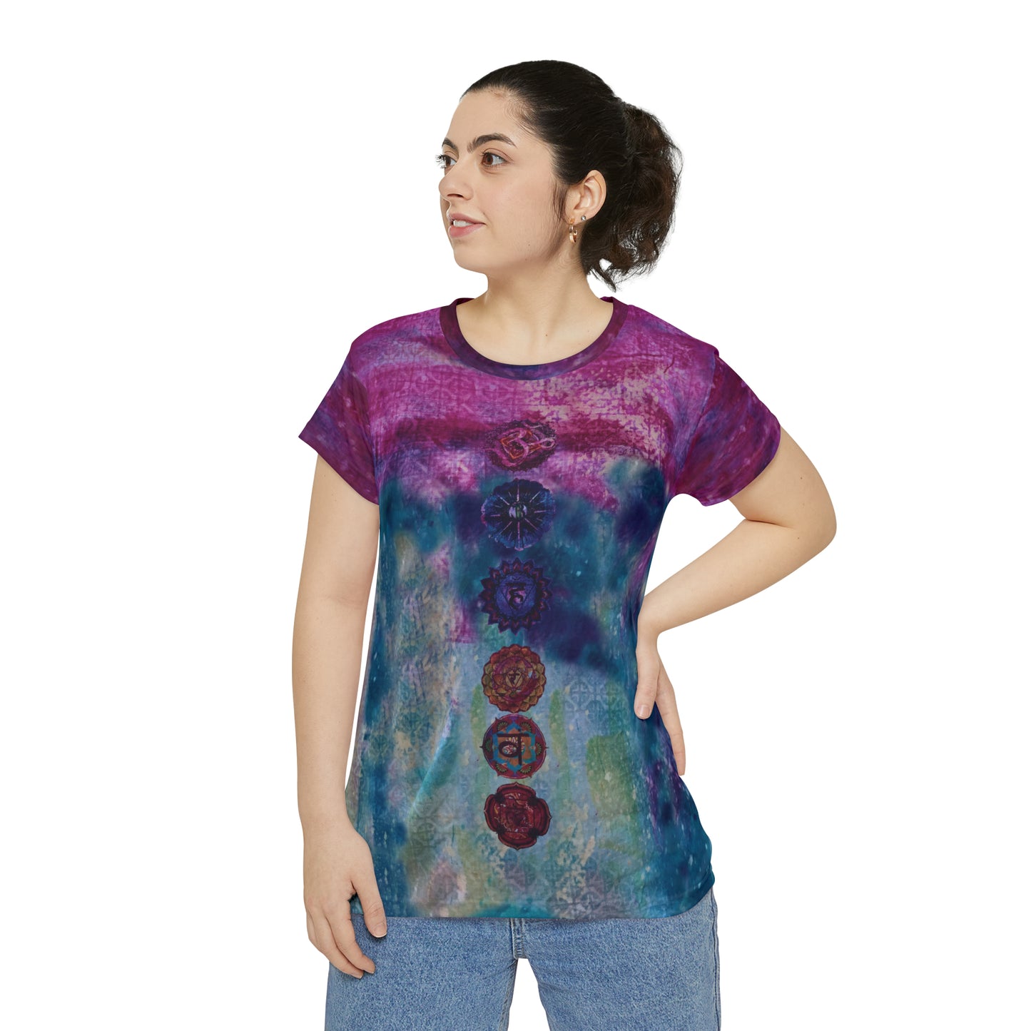 Sahasrara Crown Remix Women's Short Sleeve T-Shirt