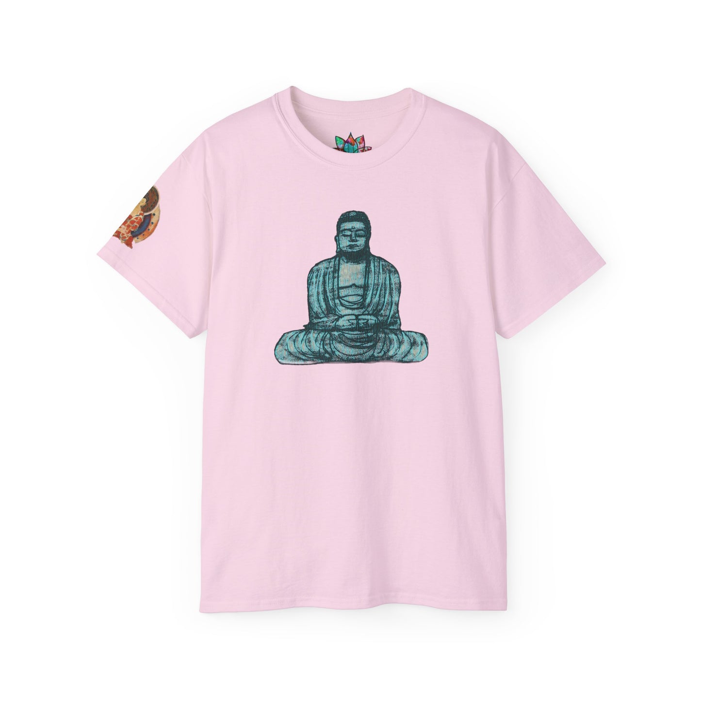 Fine Art Buddha Chalk Drawing Print Unisex Ultra Cotton Tee
