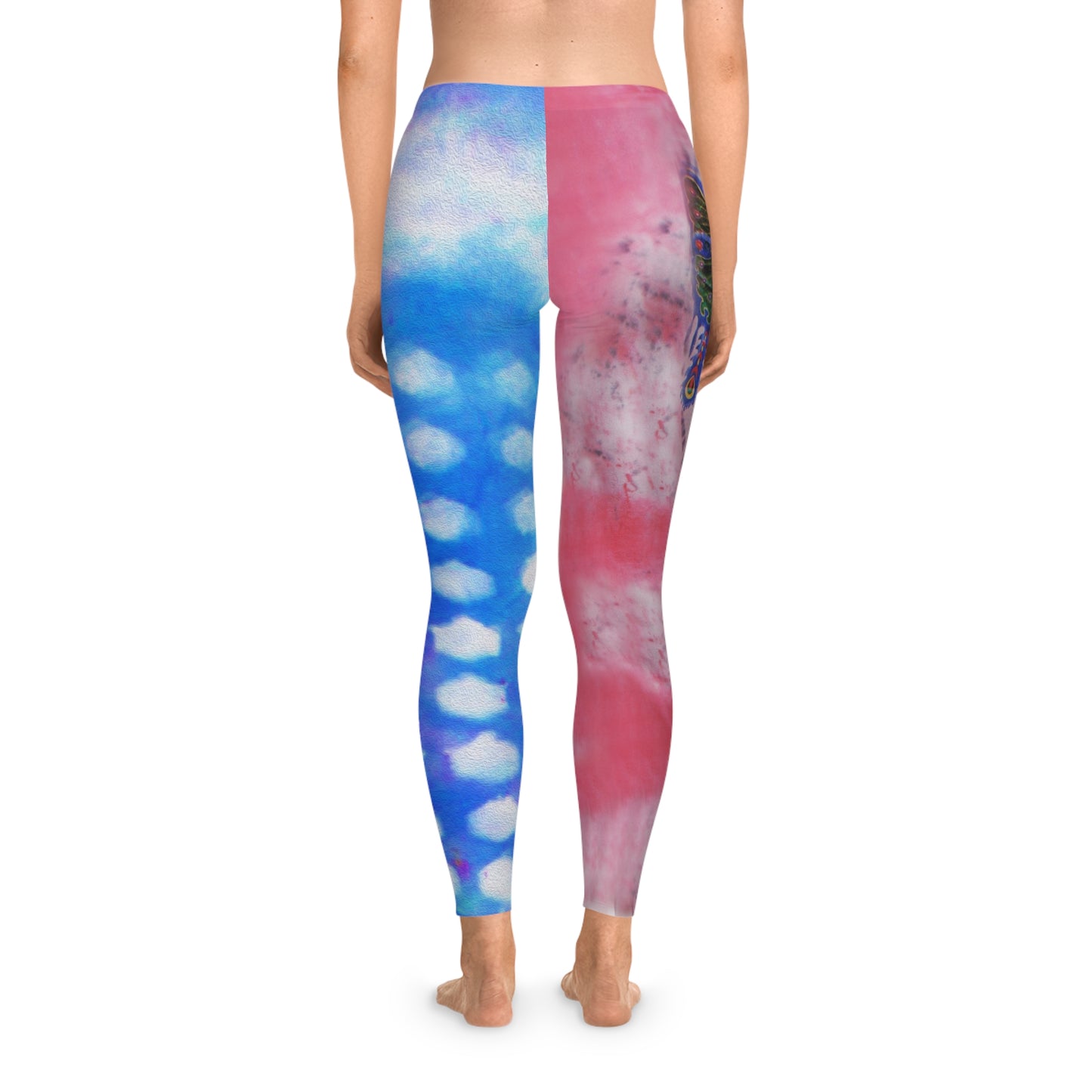 Prueba de transformación mezcla Leggings elásticos (AOP)