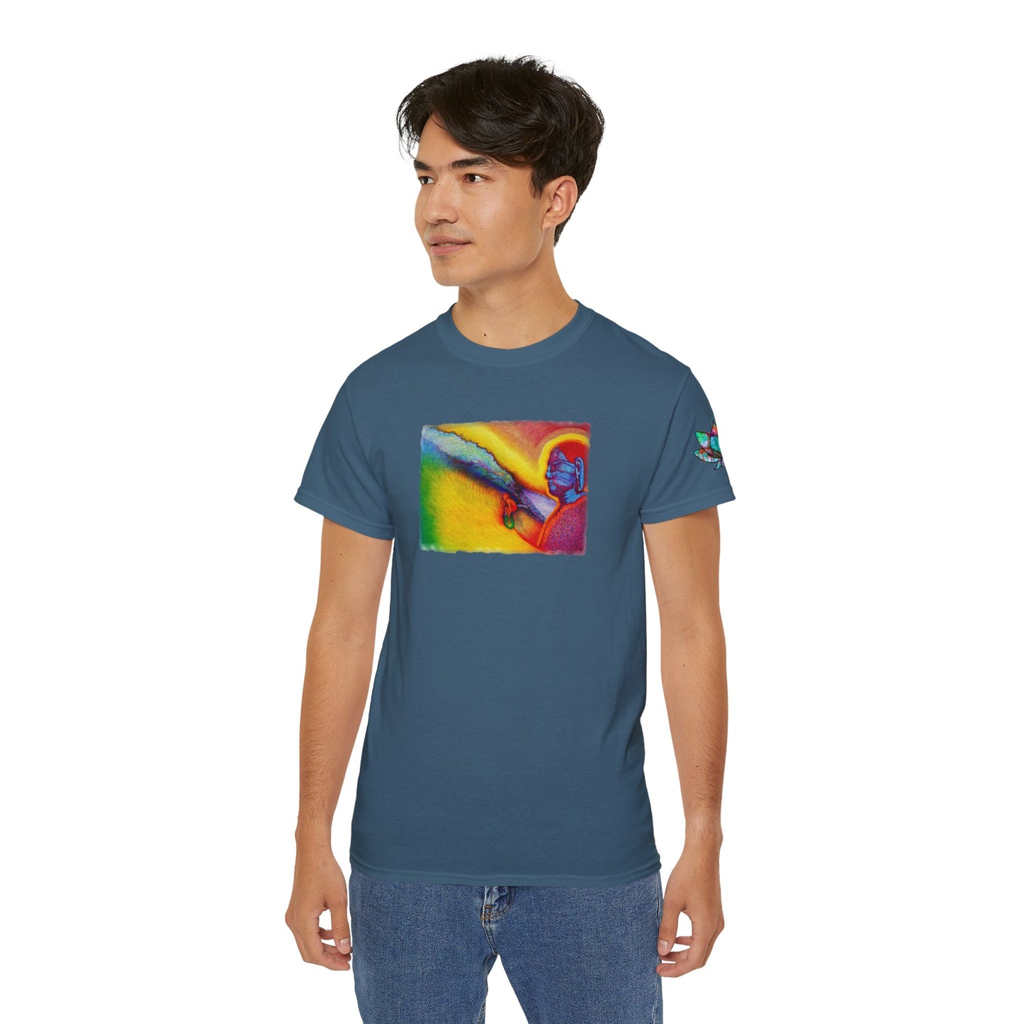 Surf is My Buddha Tablet Print Unisex Ultra Cotton Tee
