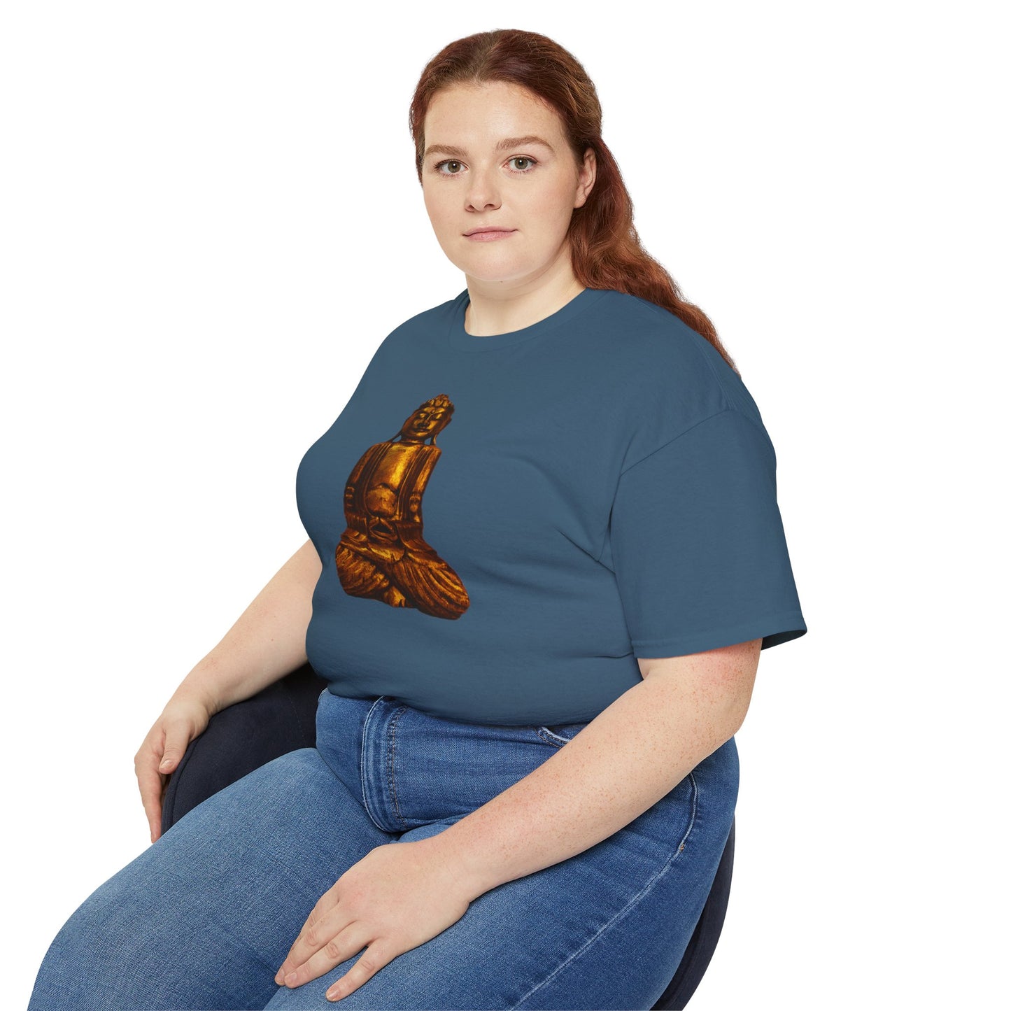 Fine Art Buddha Carving Print Unisex Ultra Cotton Tee