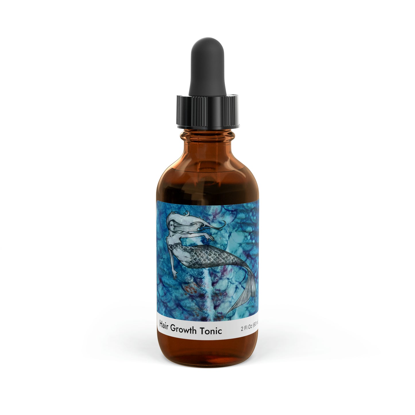 Biotin, Tumeric and Caffeine Hair Growth Tonic, 2oz Mermaid