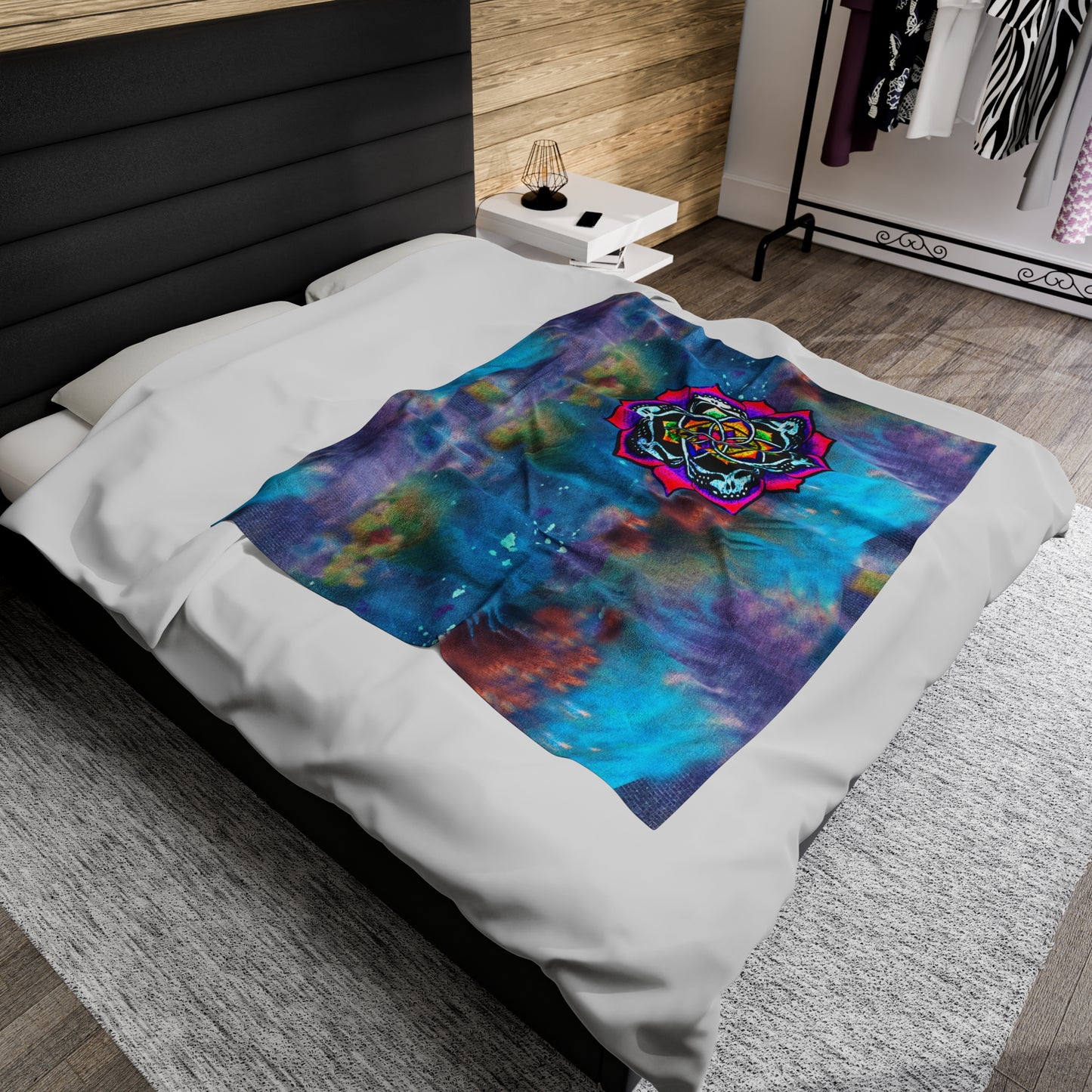 DEADPUNK Mandala Plush Blanket