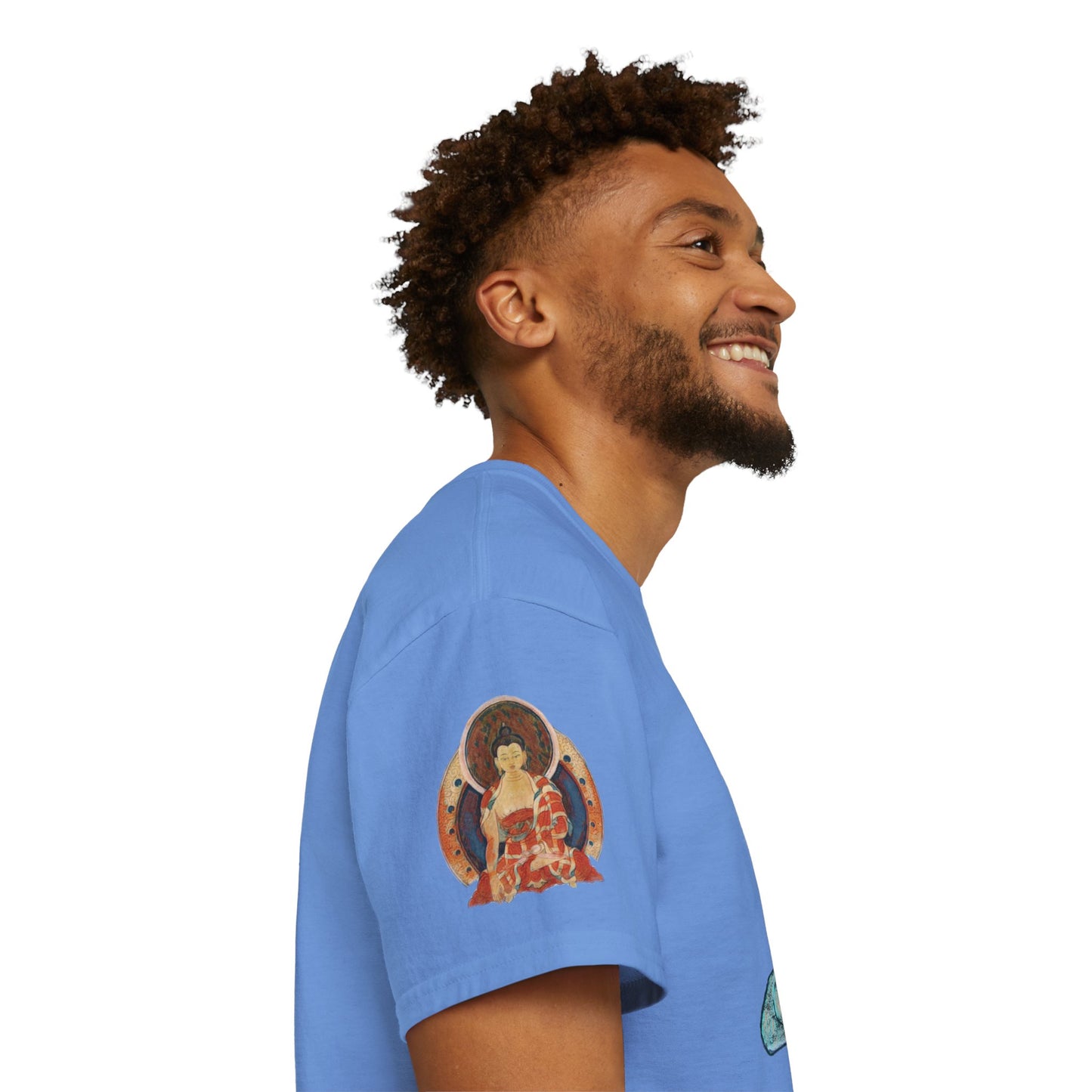 Fine Art Buddha Chalk Drawing Print Unisex Ultra Cotton Tee