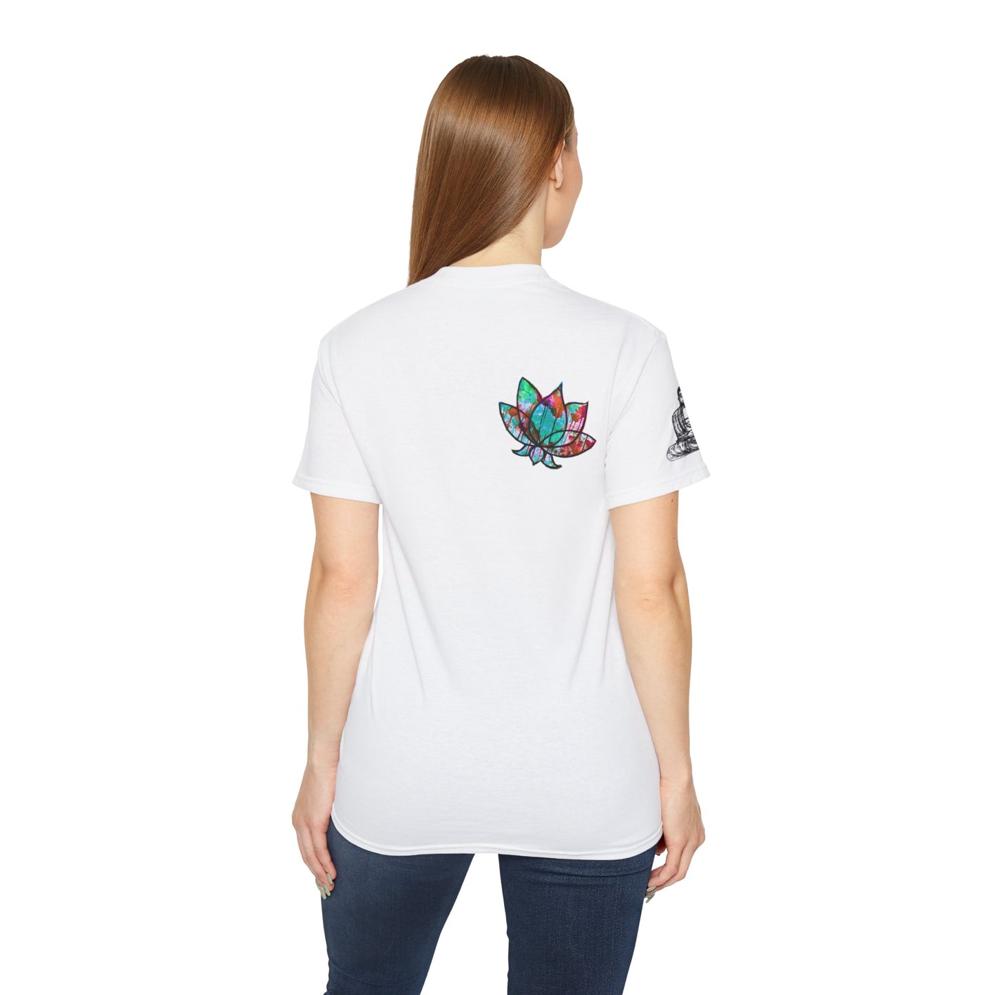 Fine Art Buddha Oil Paint Print Unisex Ultra Cotton Tee