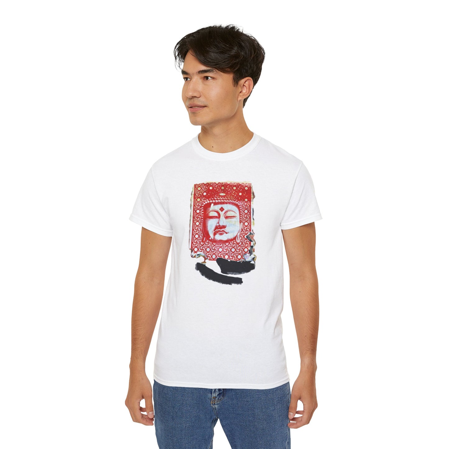 Fine Art Buddha Tablet Print Unisex Ultra Cotton Tee
