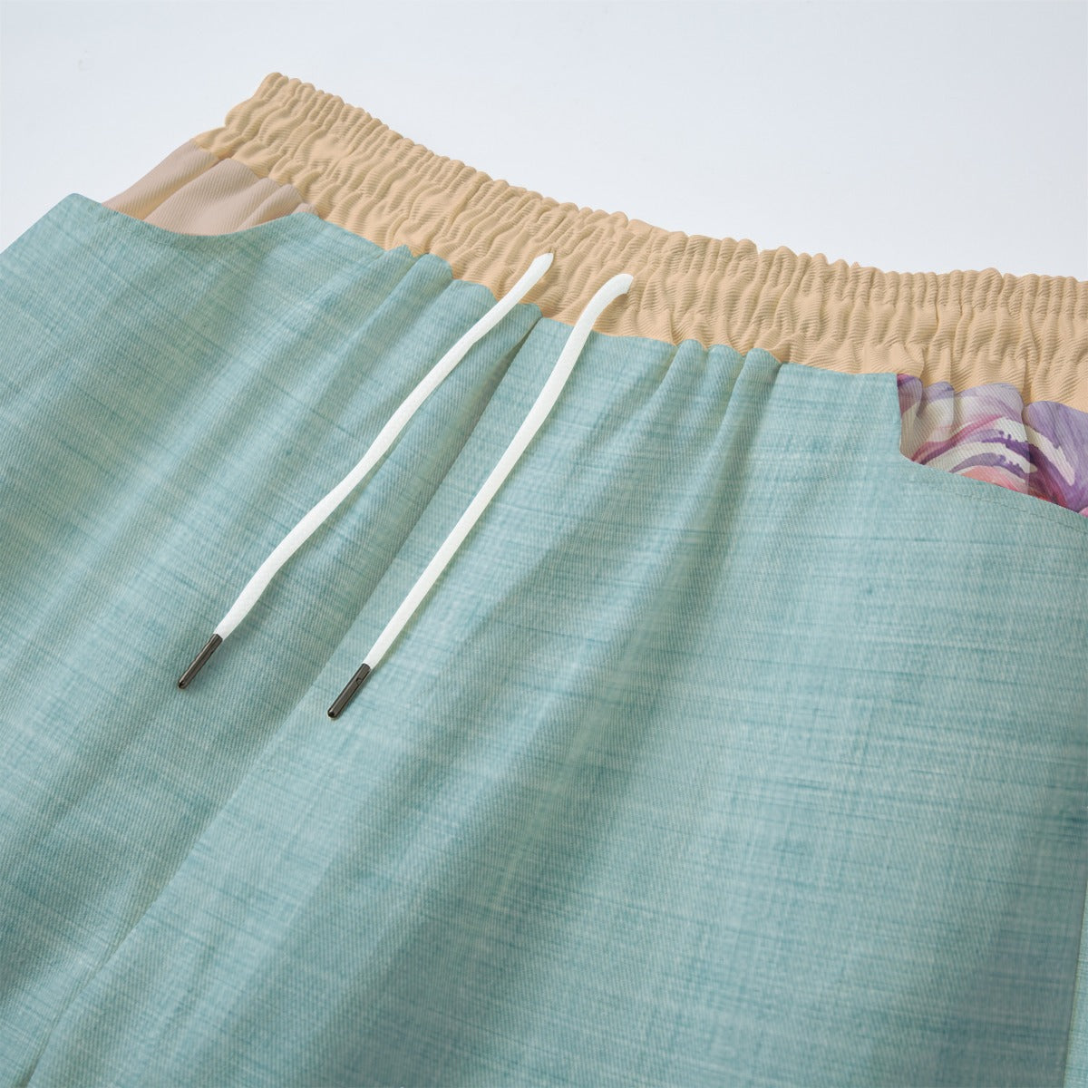 Watercolor Brushed Orchids Cotton Lounge Pants