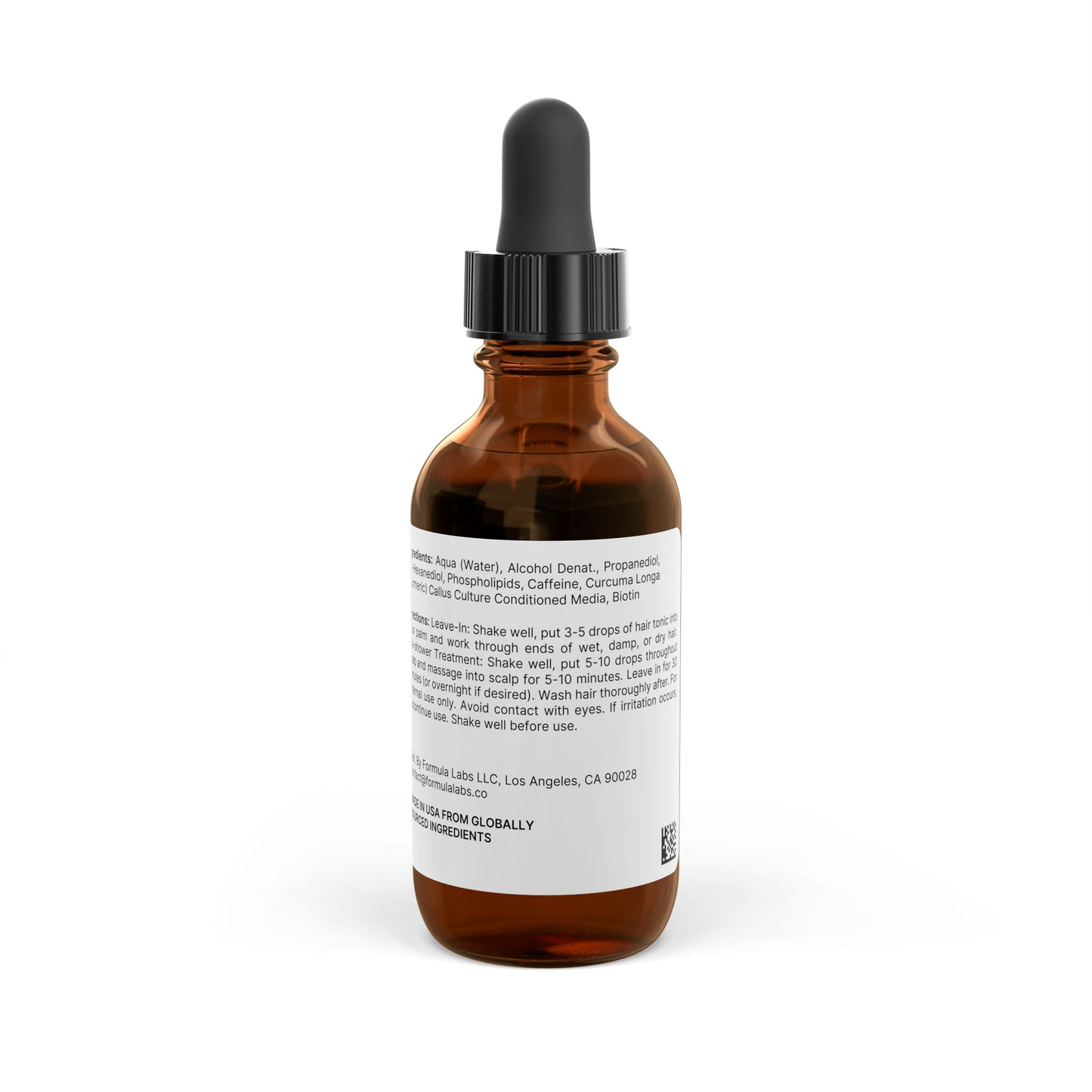 Tumeric and Caffeine Hair Growth Tonic, 2oz Shroom