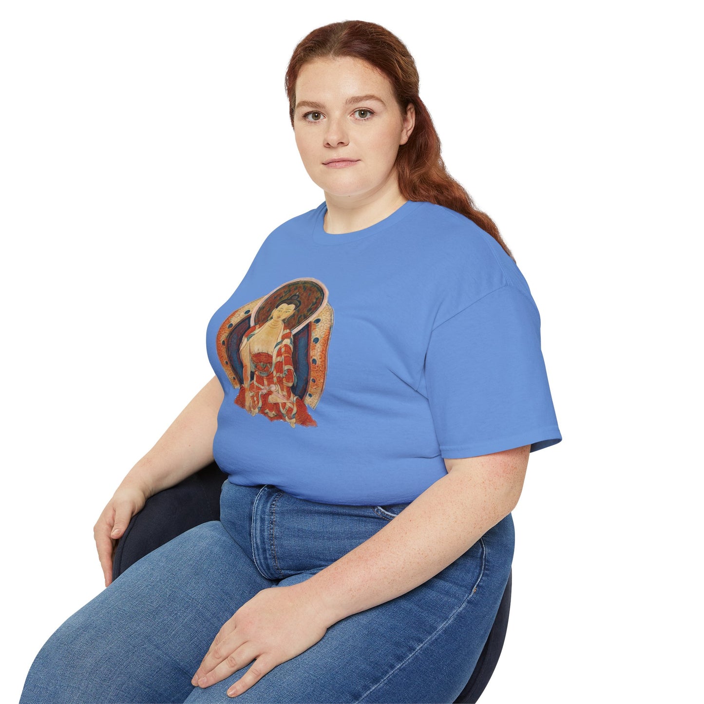 Fine Art Buddha Oil Paint Print Unisex Ultra Cotton Tee