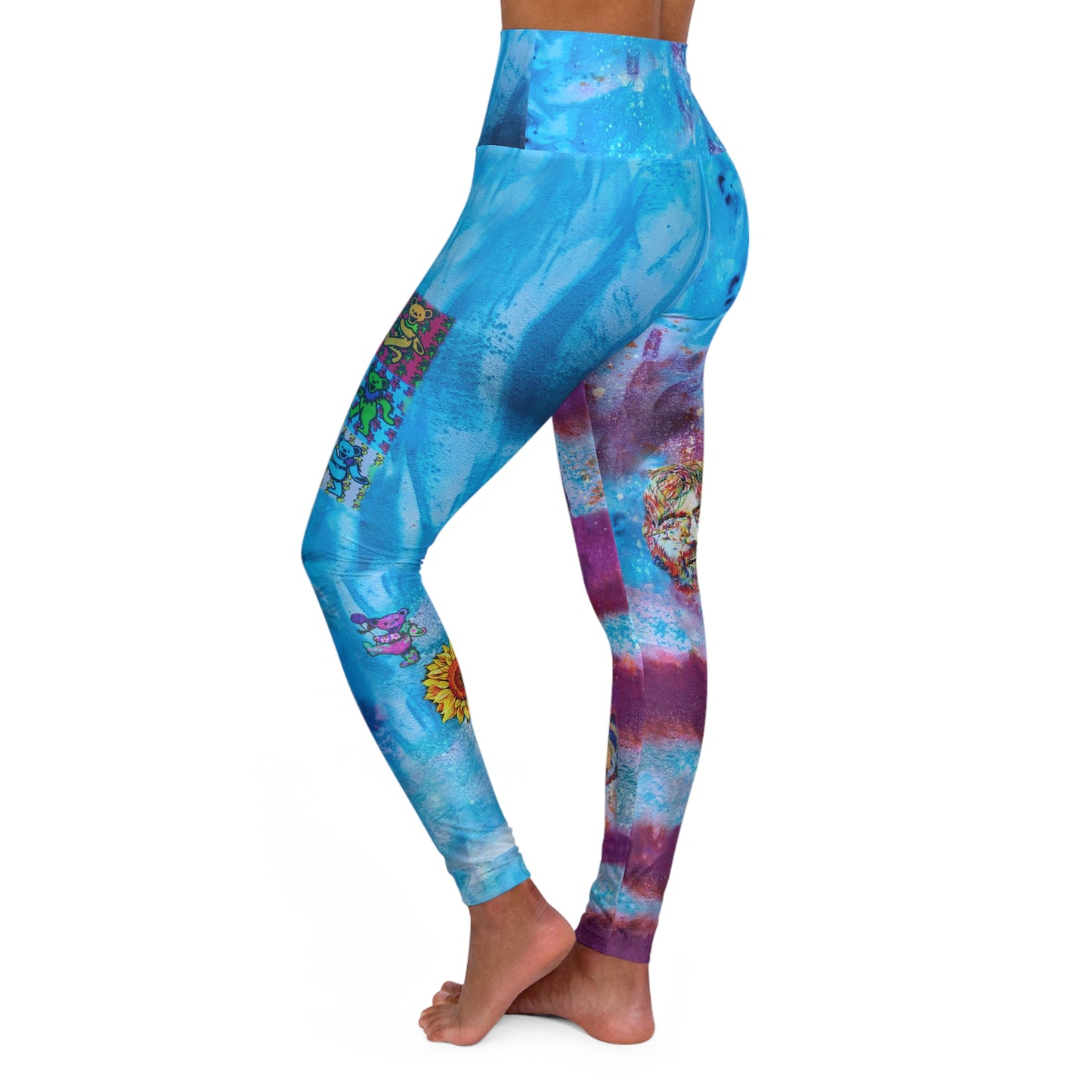 Dead to the Core Sunflower High Waist Leggings