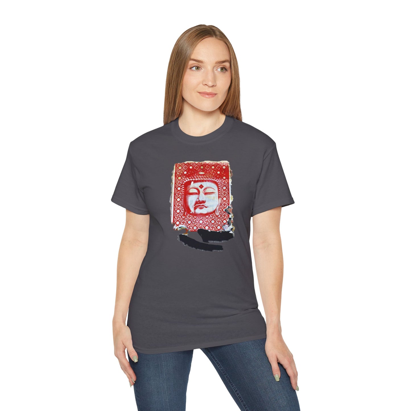 Fine Art Buddha Tablet Print Unisex Ultra Cotton Tee