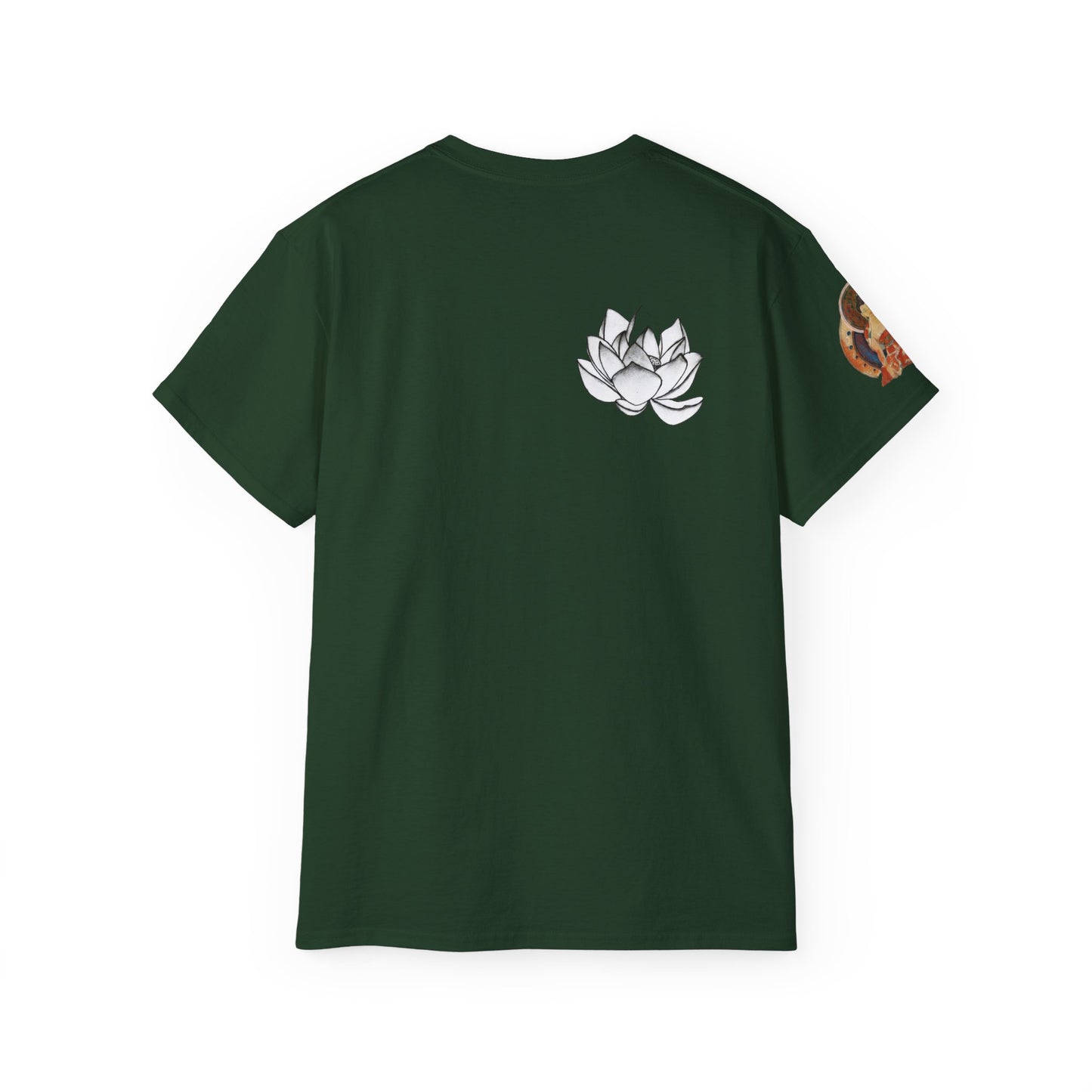 Fine Art Buddha Chalk Drawing Print Unisex Ultra Cotton Tee