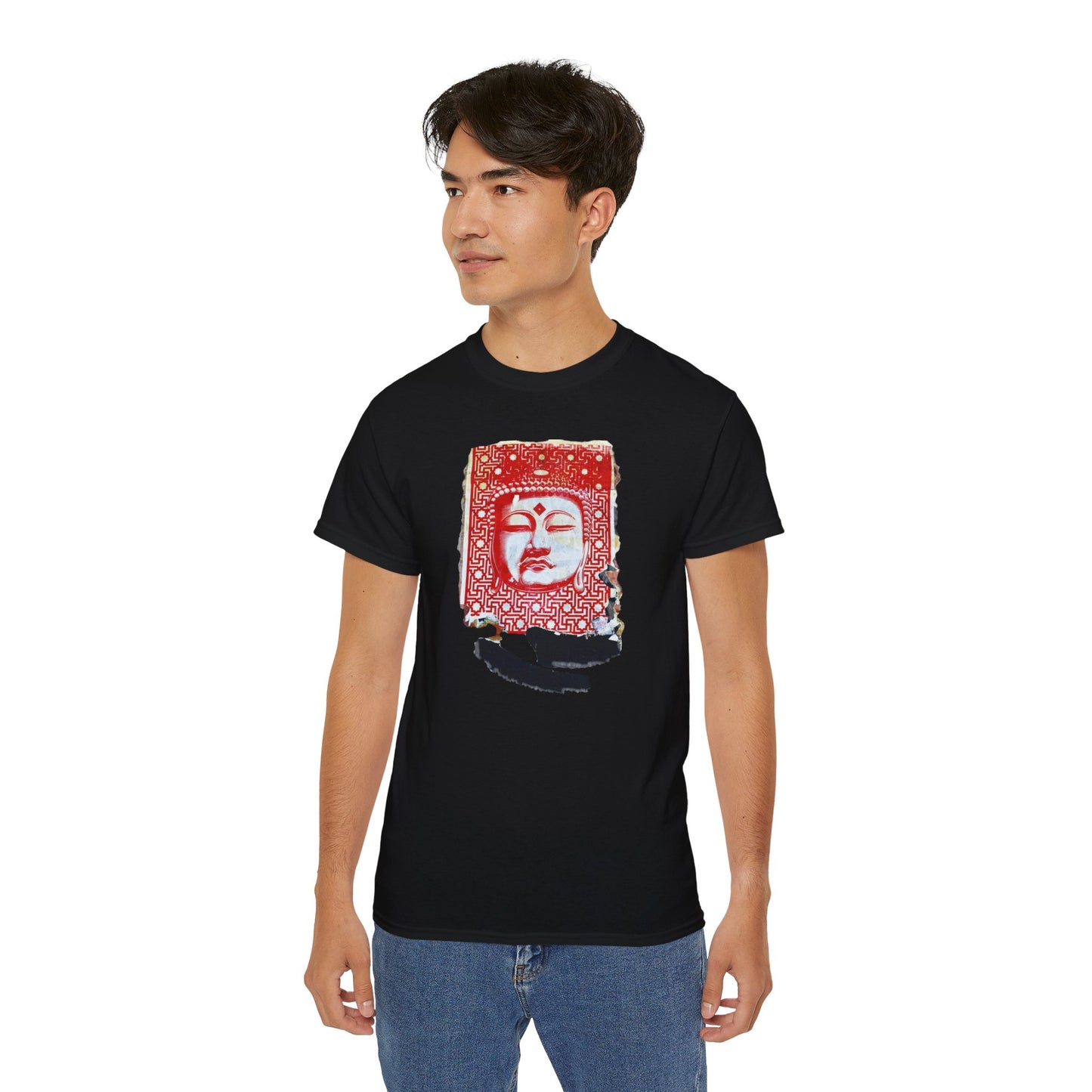 Fine Art Buddha Tablet Print Unisex Ultra Cotton Tee