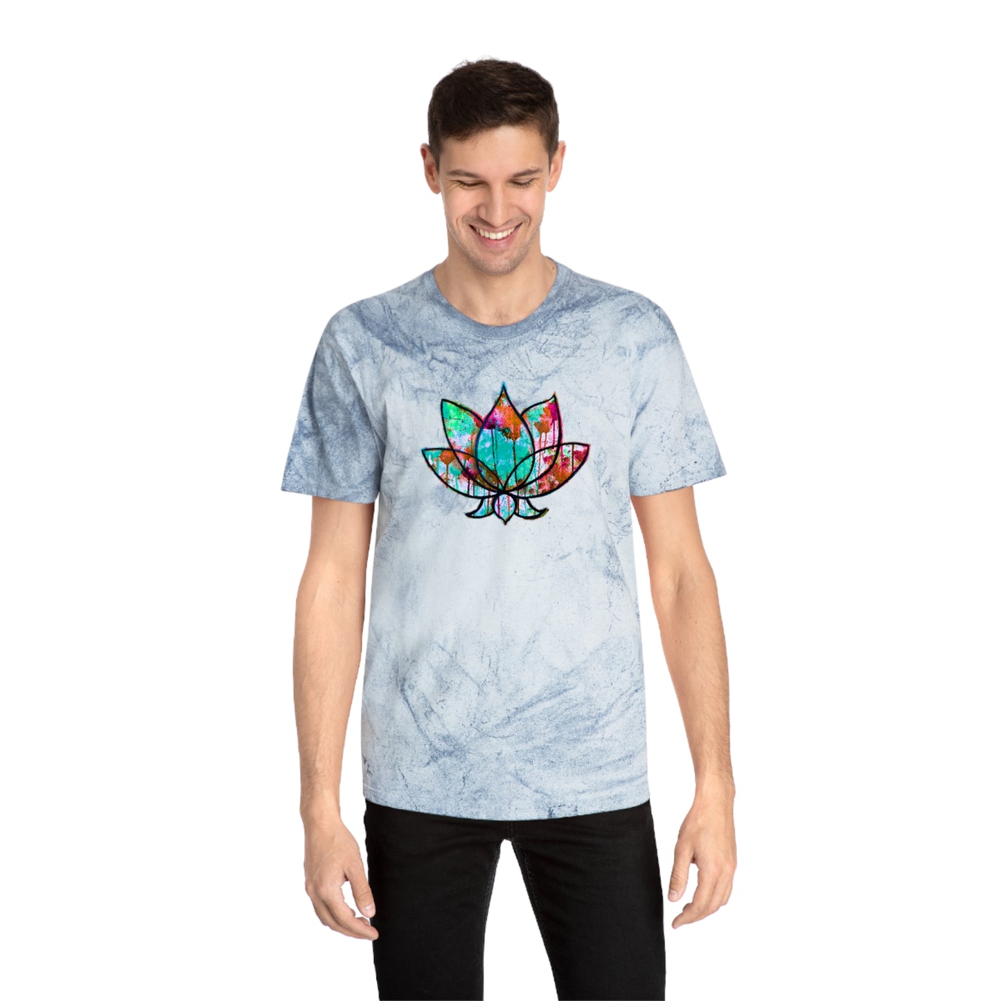 Unisex Lotus Bloom Industrial Dye Premium T-Shirt