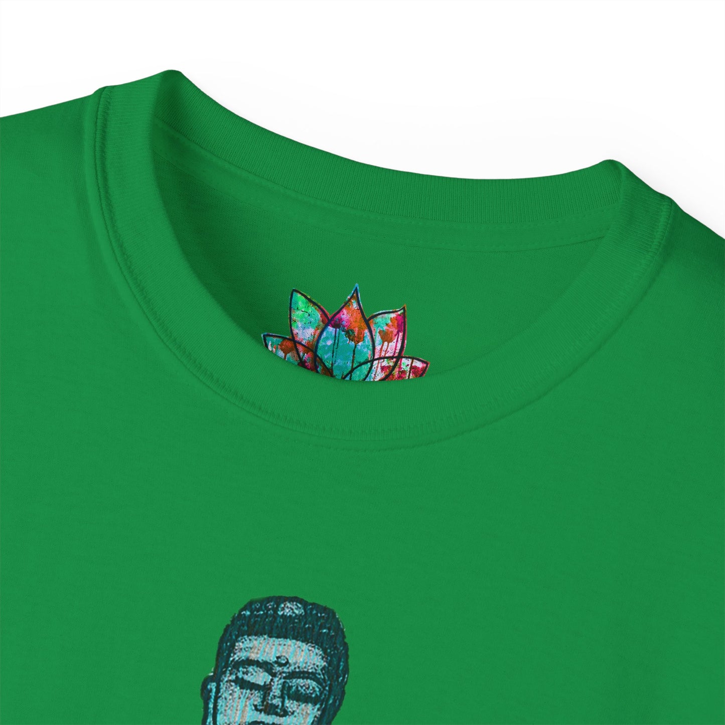 Fine Art Buddha Chalk Drawing Print Unisex Ultra Cotton Tee