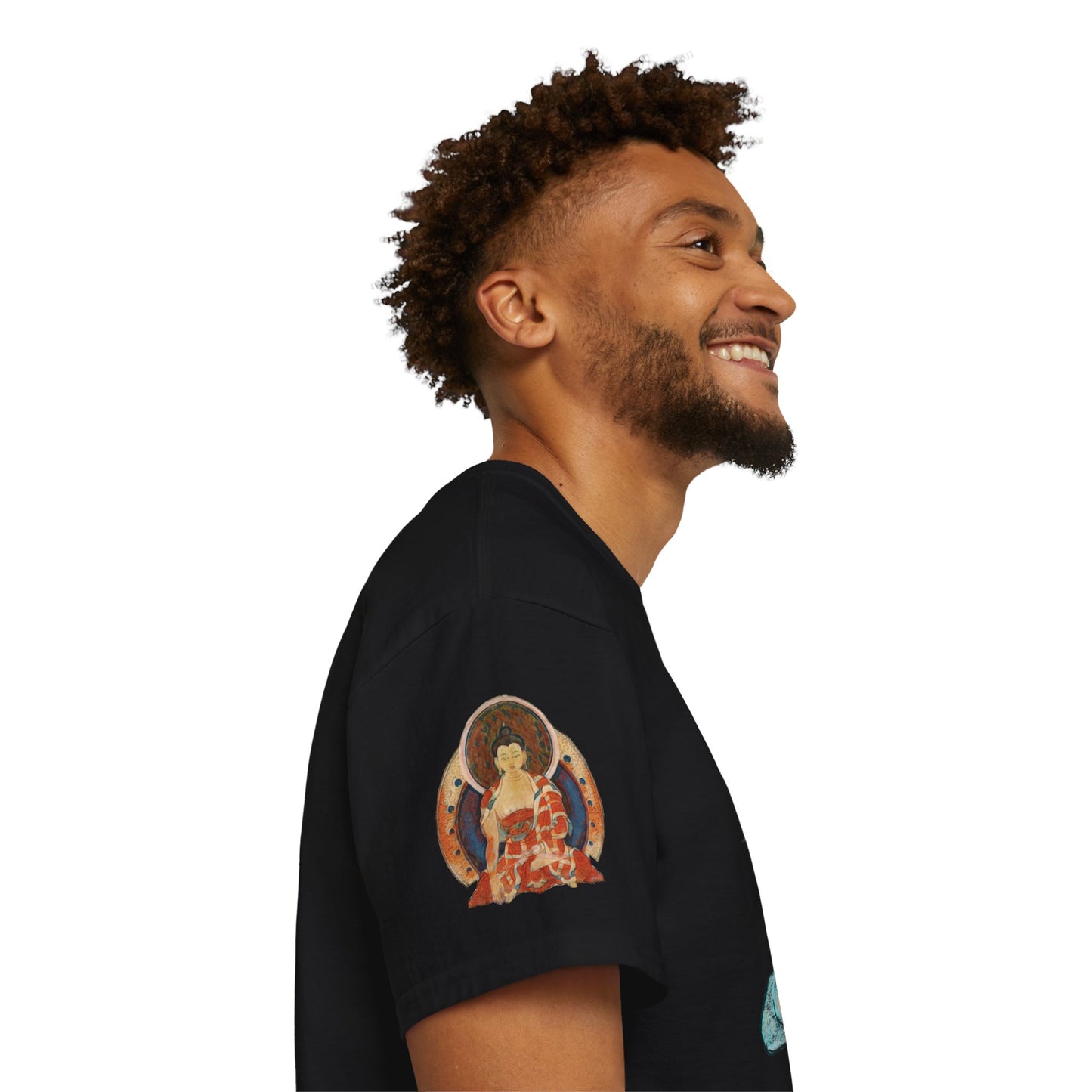 Fine Art Buddha Chalk Drawing Print Unisex Ultra Cotton Tee