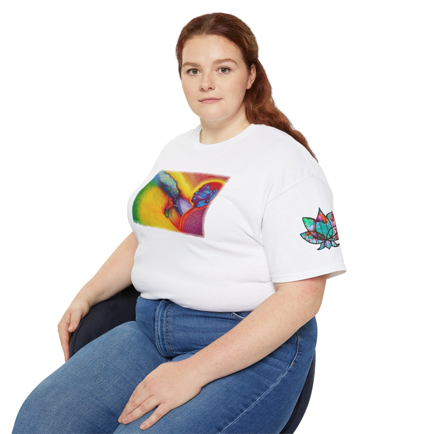 Surf is My Buddha Tablet Print Unisex Ultra Cotton Tee