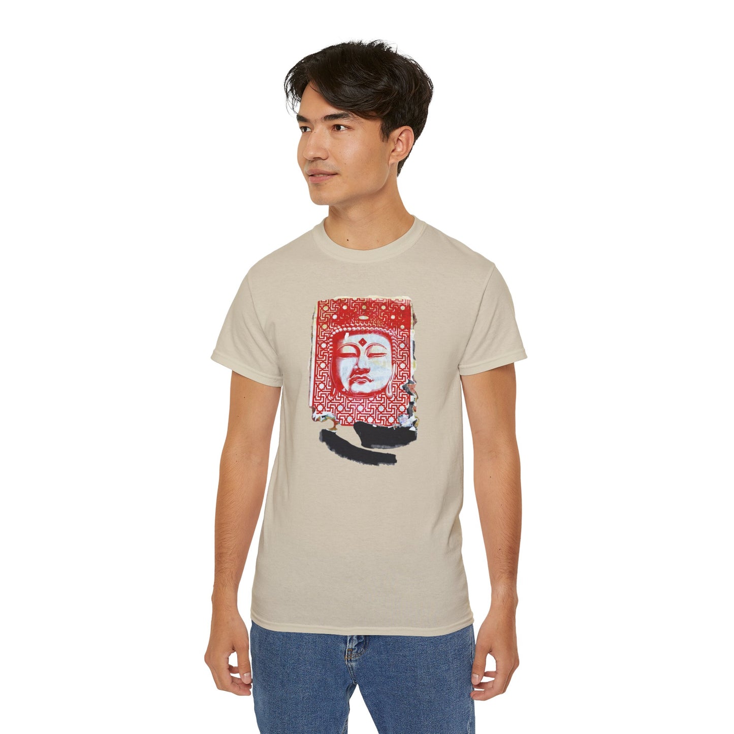 Fine Art Buddha Tablet Print Unisex Ultra Cotton Tee