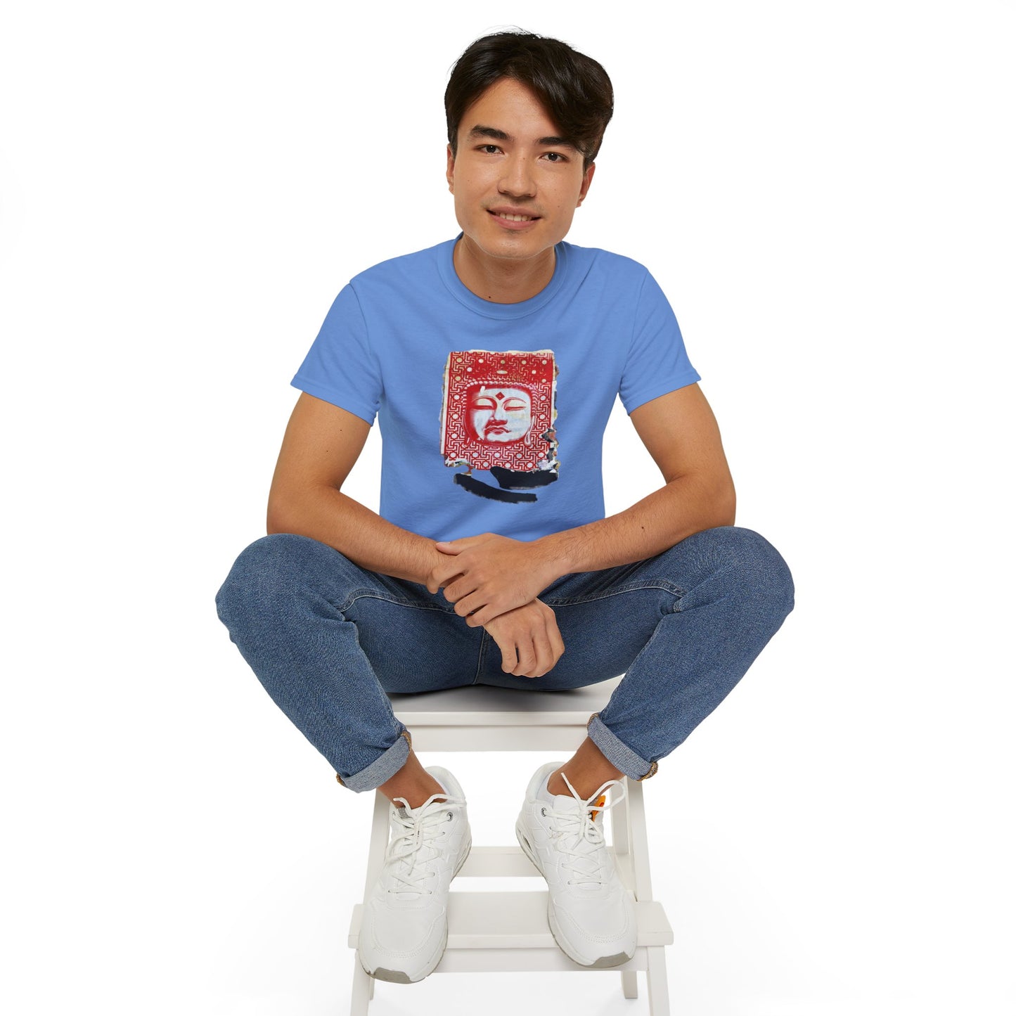 Fine Art Buddha Tablet Print Unisex Ultra Cotton Tee