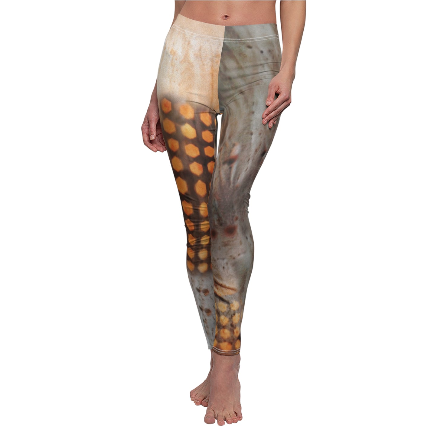 Desert Gold Resurrected Leggings aus gebürstetem Wildleder