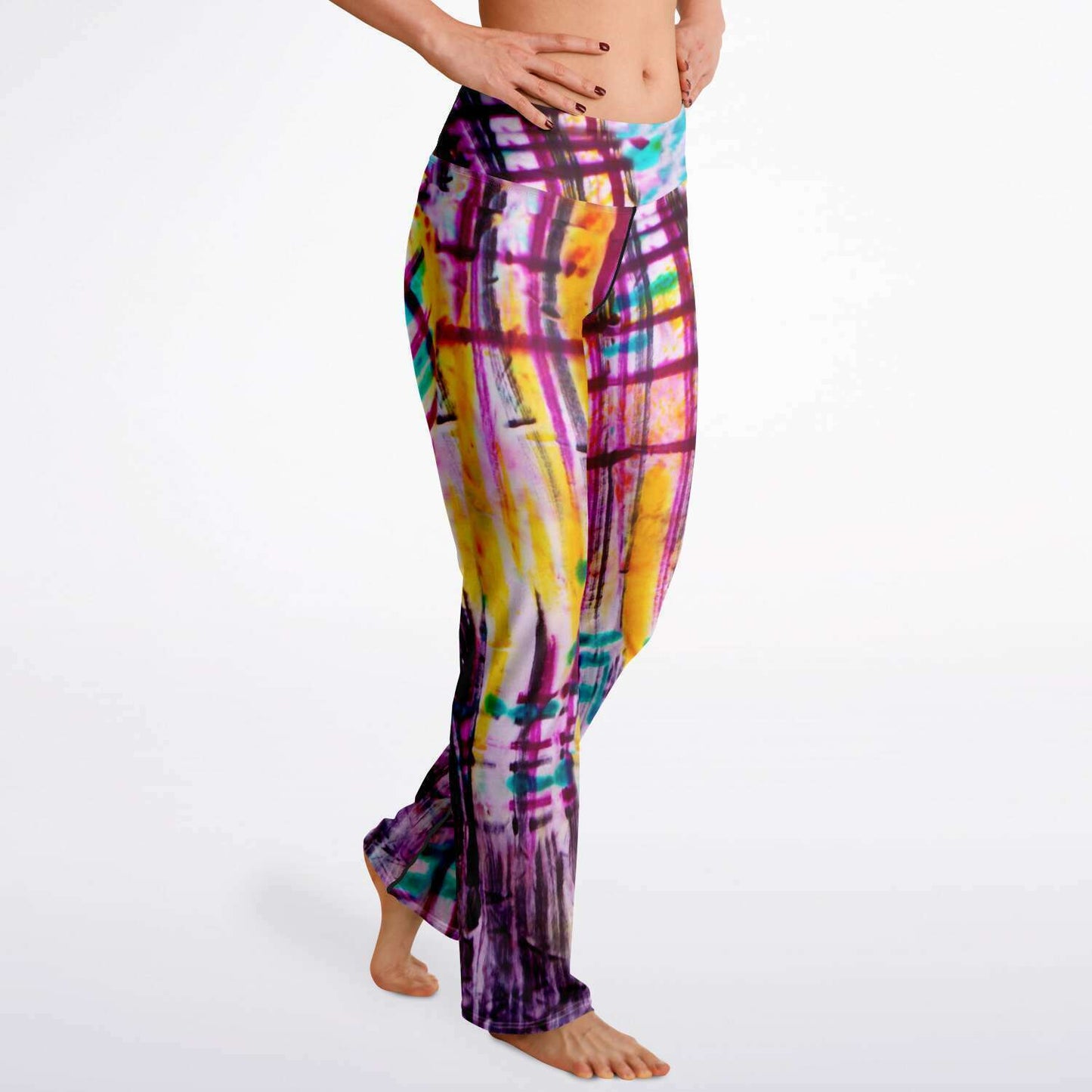 Basquiat High Waist Flare