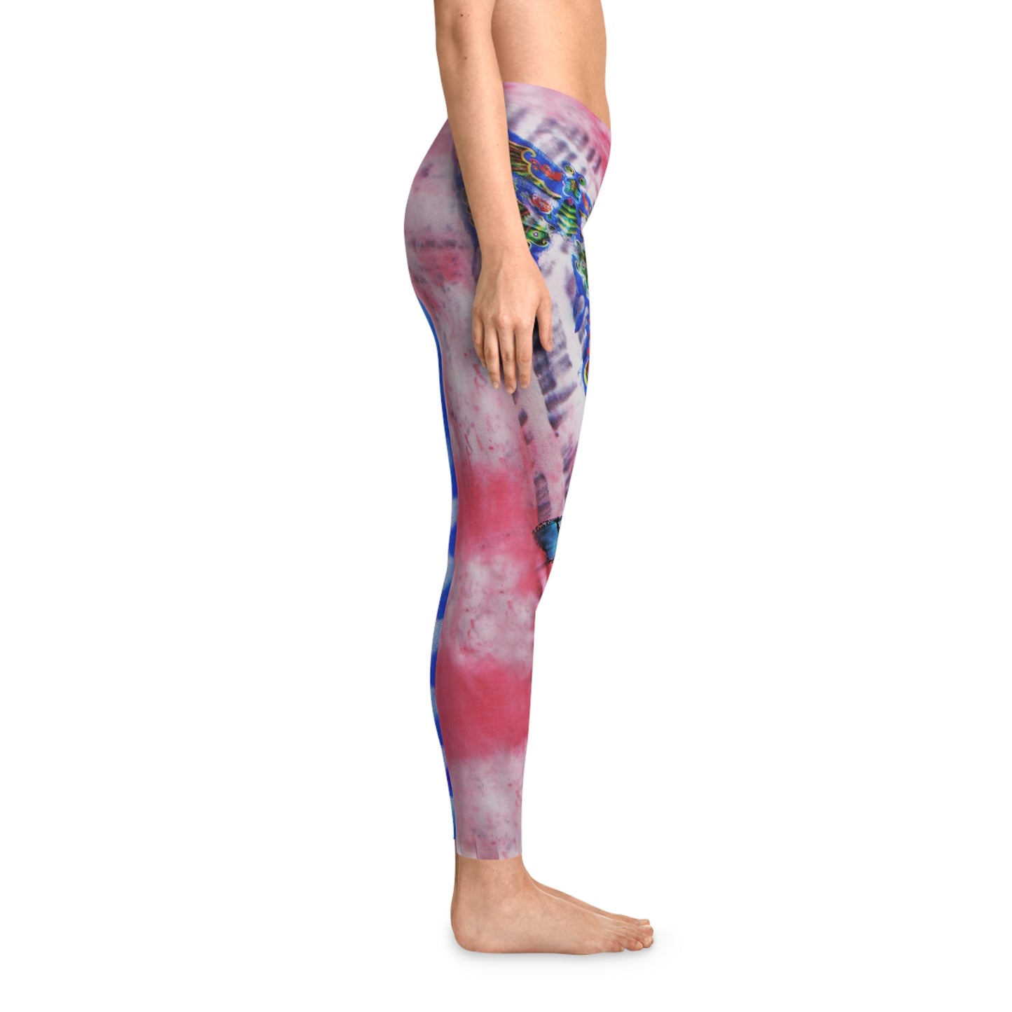 Prueba de transformación mezcla Leggings elásticos (AOP)