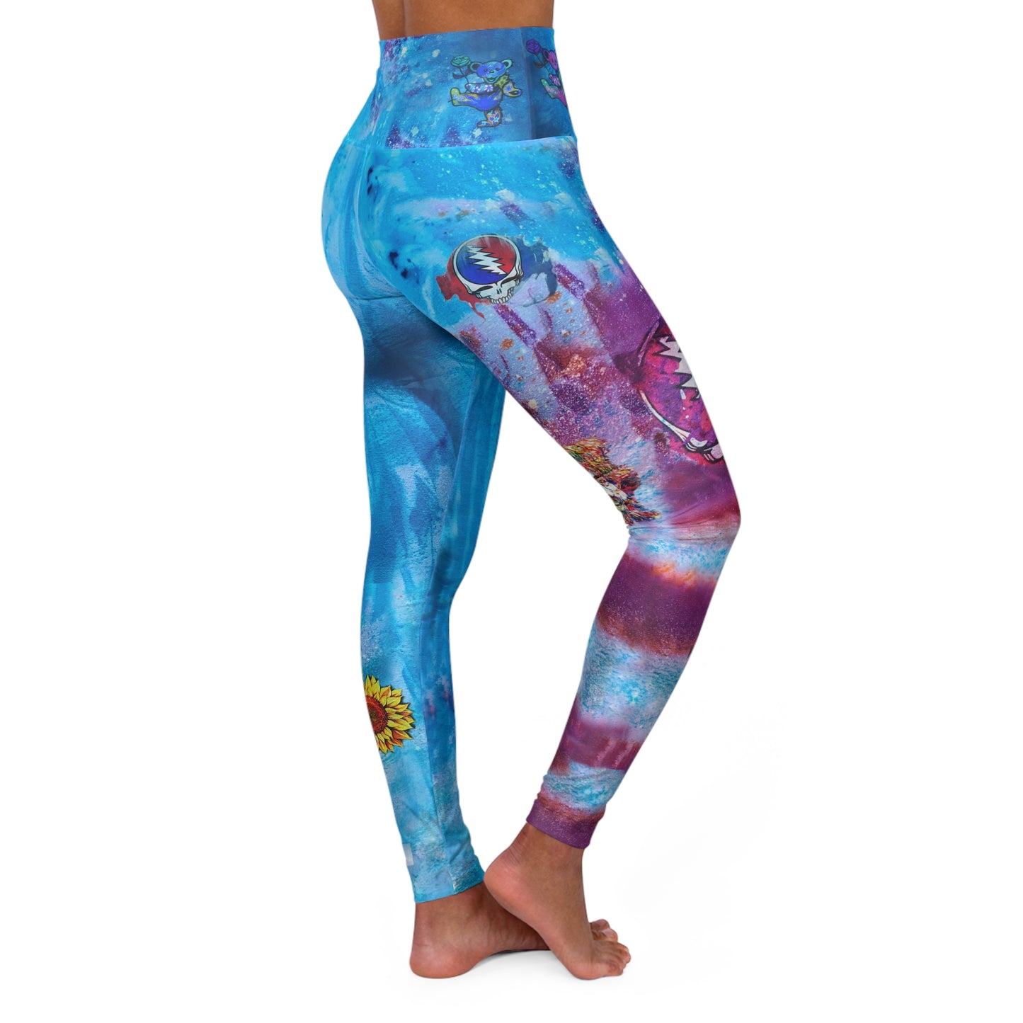 Dead to the Core Sunflower High Waist Leggings