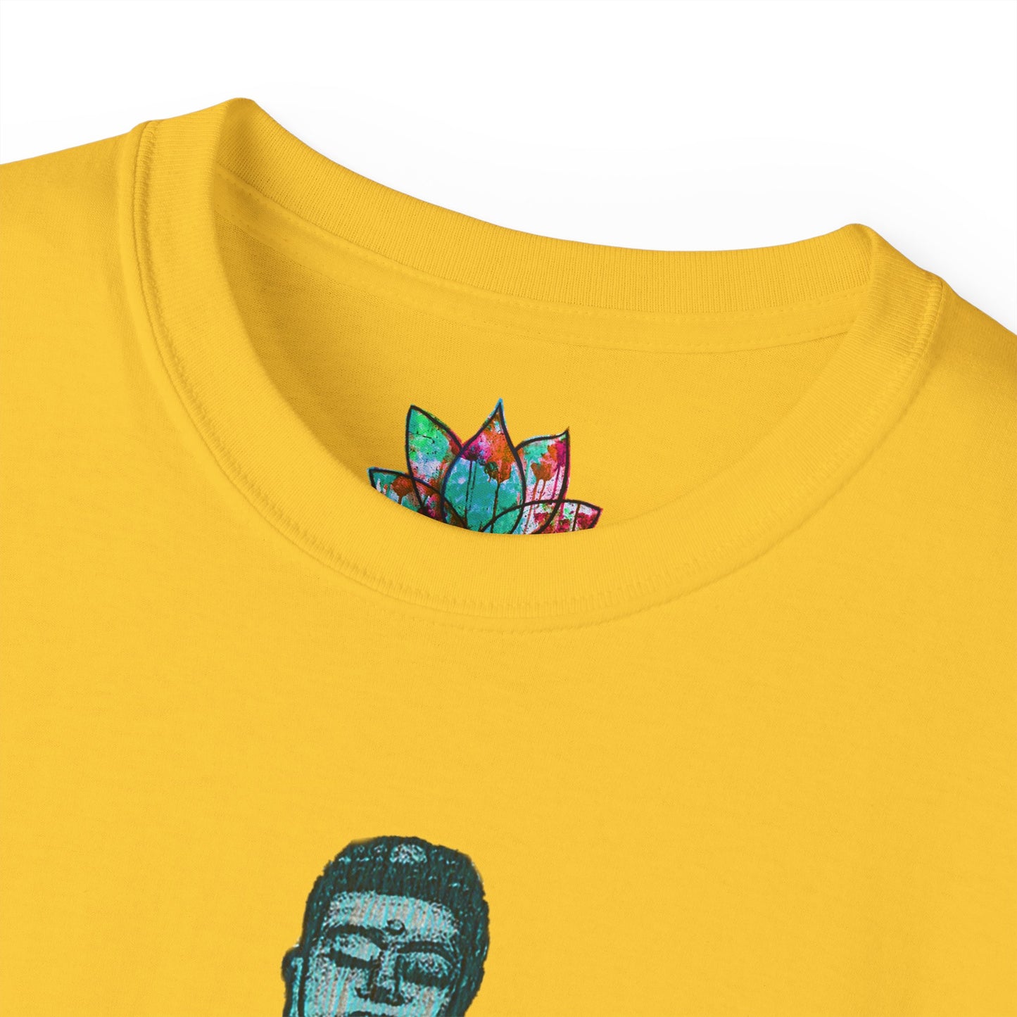 Fine Art Buddha Chalk Drawing Print Unisex Ultra Cotton Tee