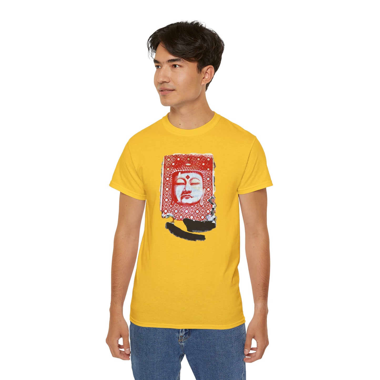 Fine Art Buddha Tablet Print Unisex Ultra Cotton Tee