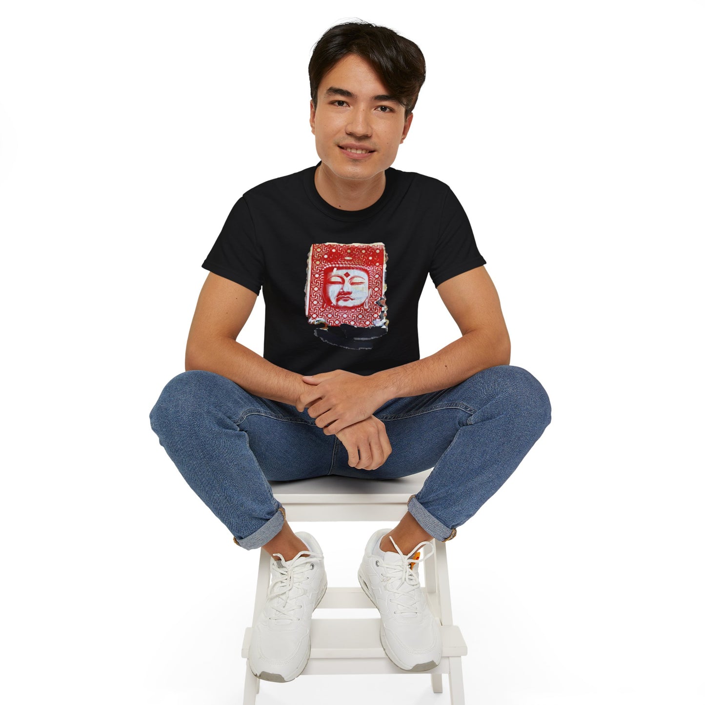Fine Art Buddha Tablet Print Unisex Ultra Cotton Tee