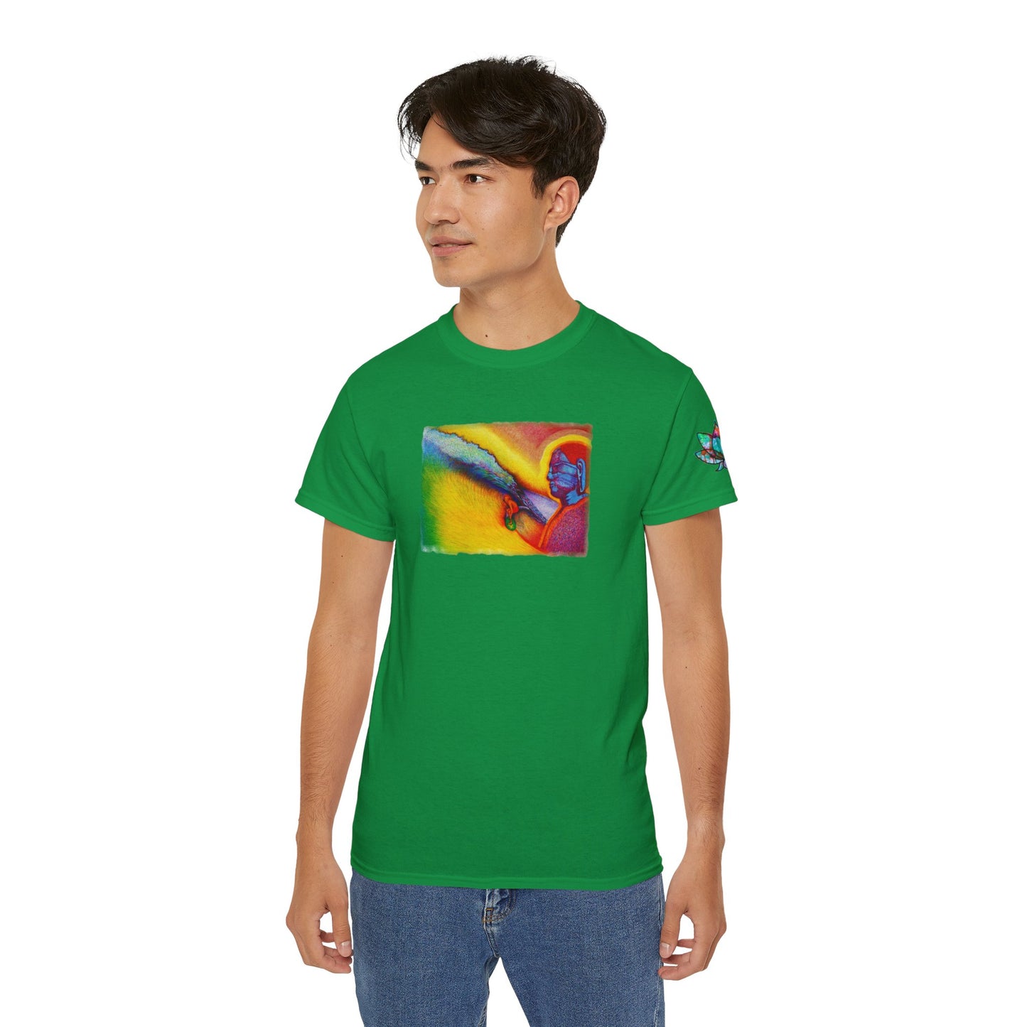 Surf is My Buddha Tablet Print Unisex Ultra Cotton Tee