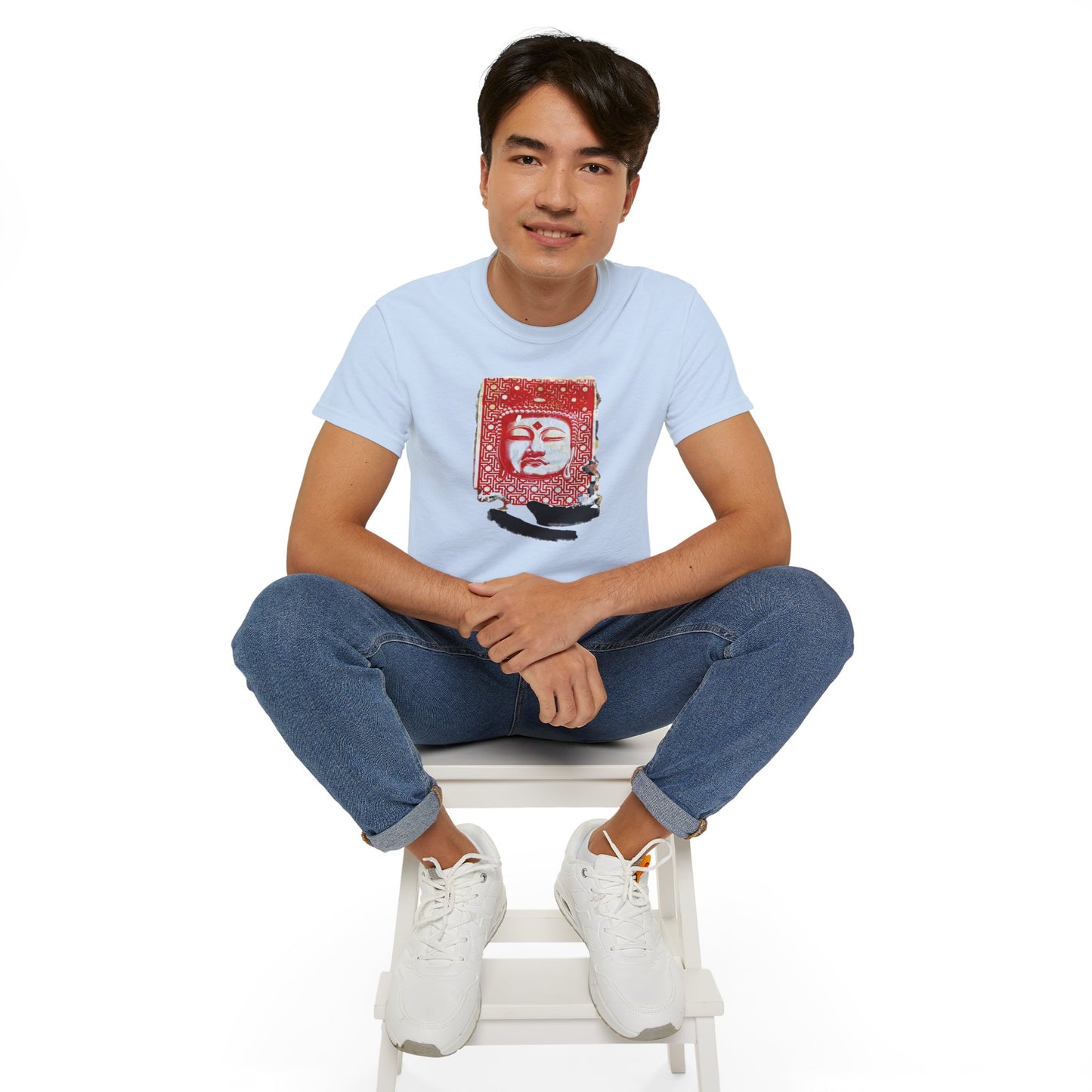 Fine Art Buddha Tablet Print Unisex Ultra Cotton Tee