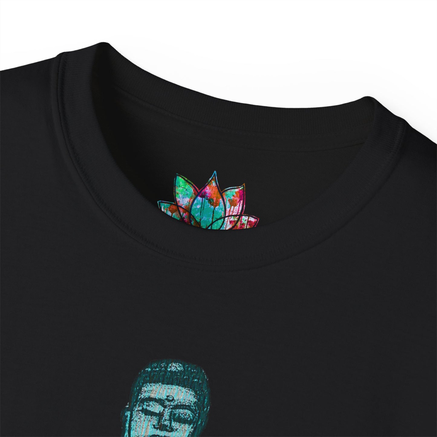 Fine Art Buddha Chalk Drawing Print Unisex Ultra Cotton Tee