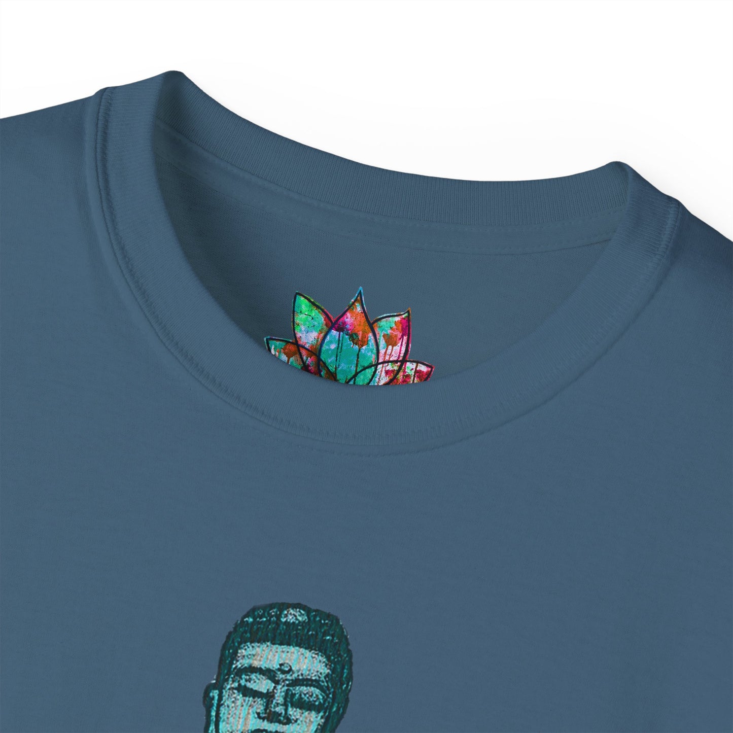 Fine Art Buddha Chalk Drawing Print Unisex Ultra Cotton Tee