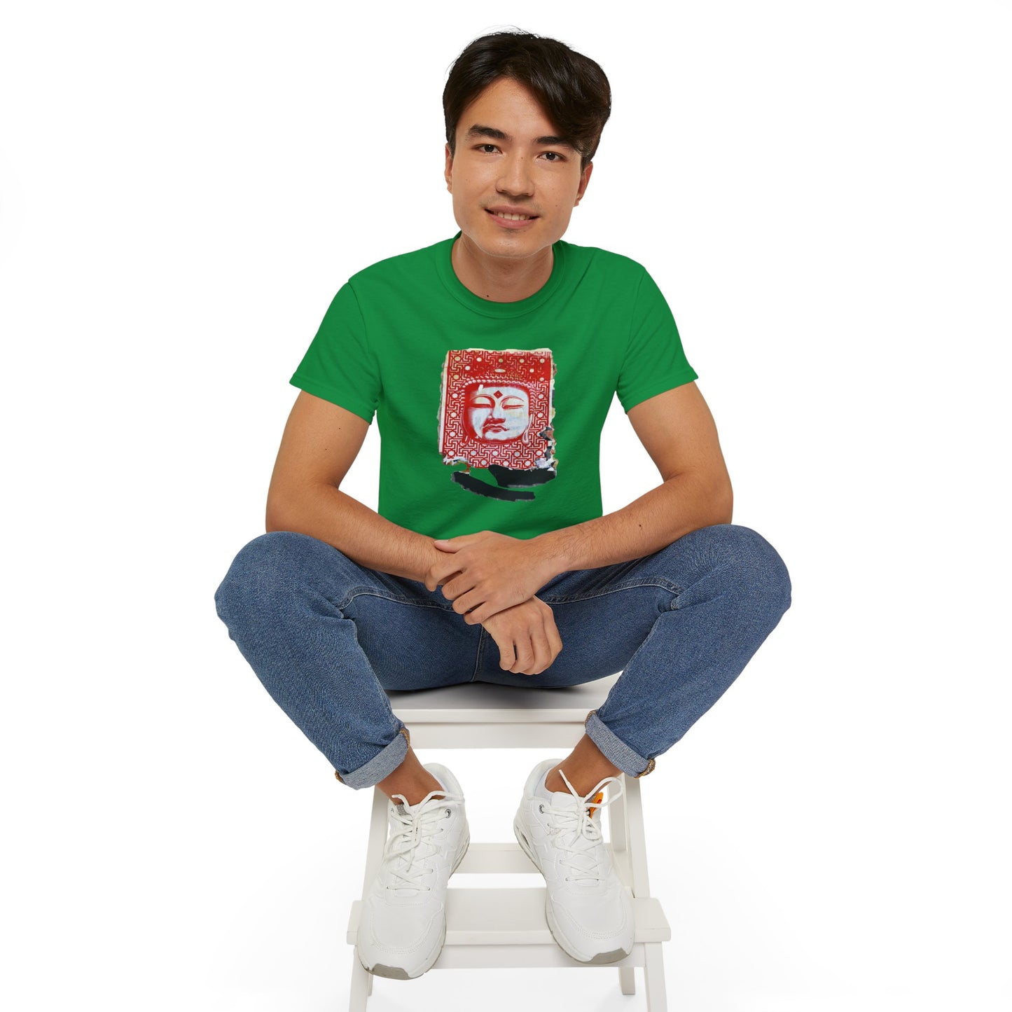 Fine Art Buddha Tablet Print Unisex Ultra Cotton Tee
