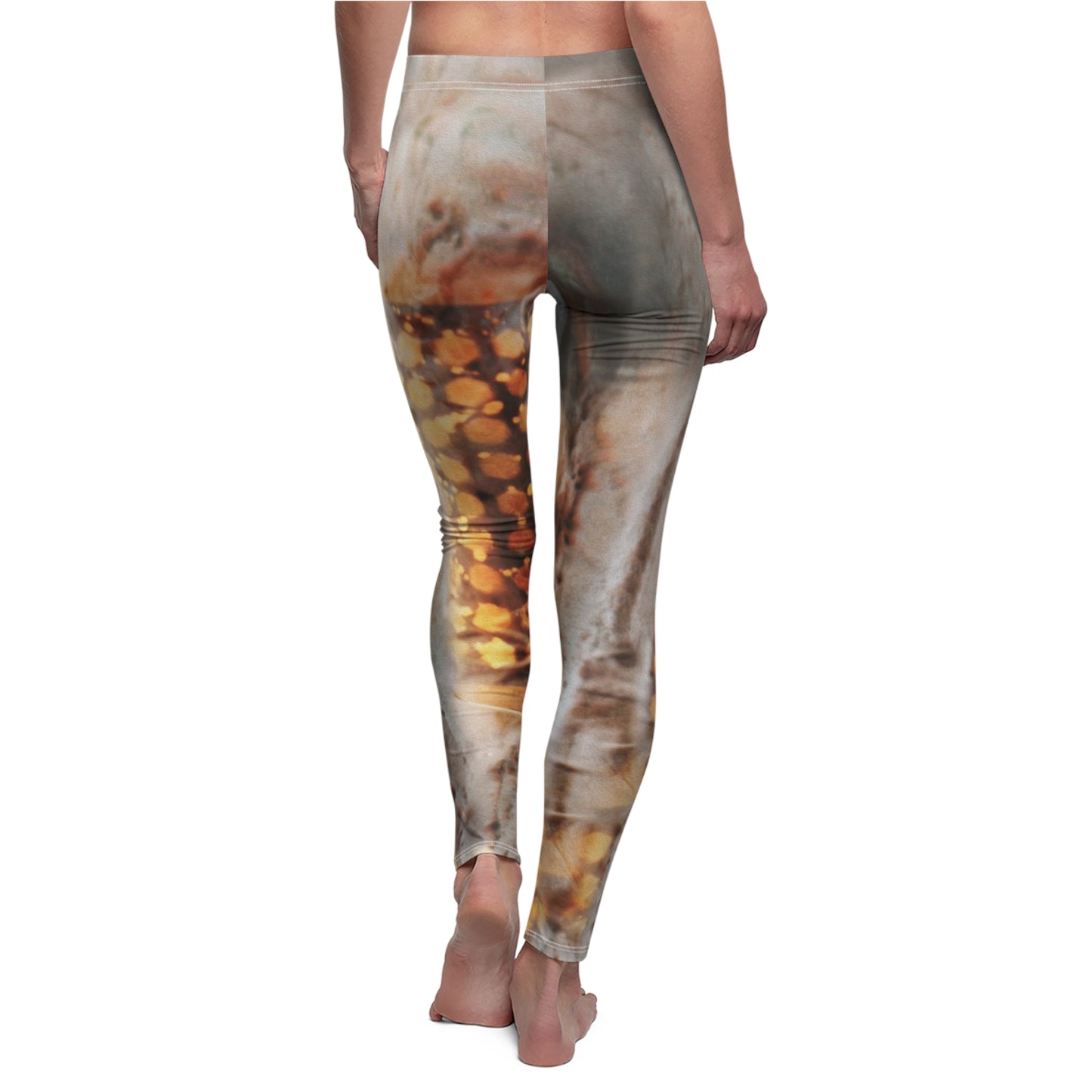 Desert Gold Resurrected Leggings aus gebürstetem Wildleder